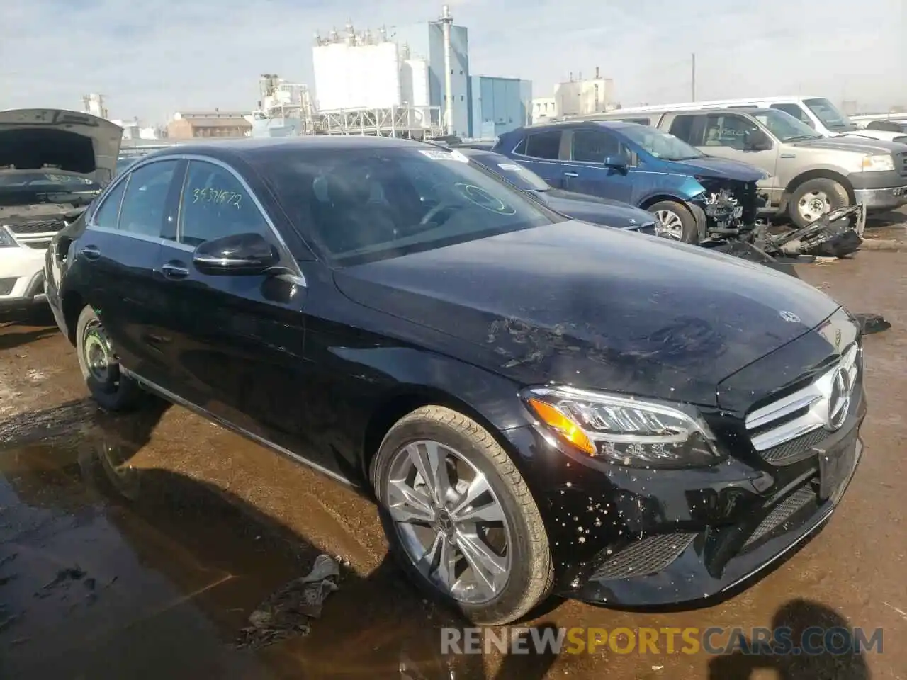 1 Photograph of a damaged car W1KWF8EBXLR593938 MERCEDES-BENZ C-CLASS 2020