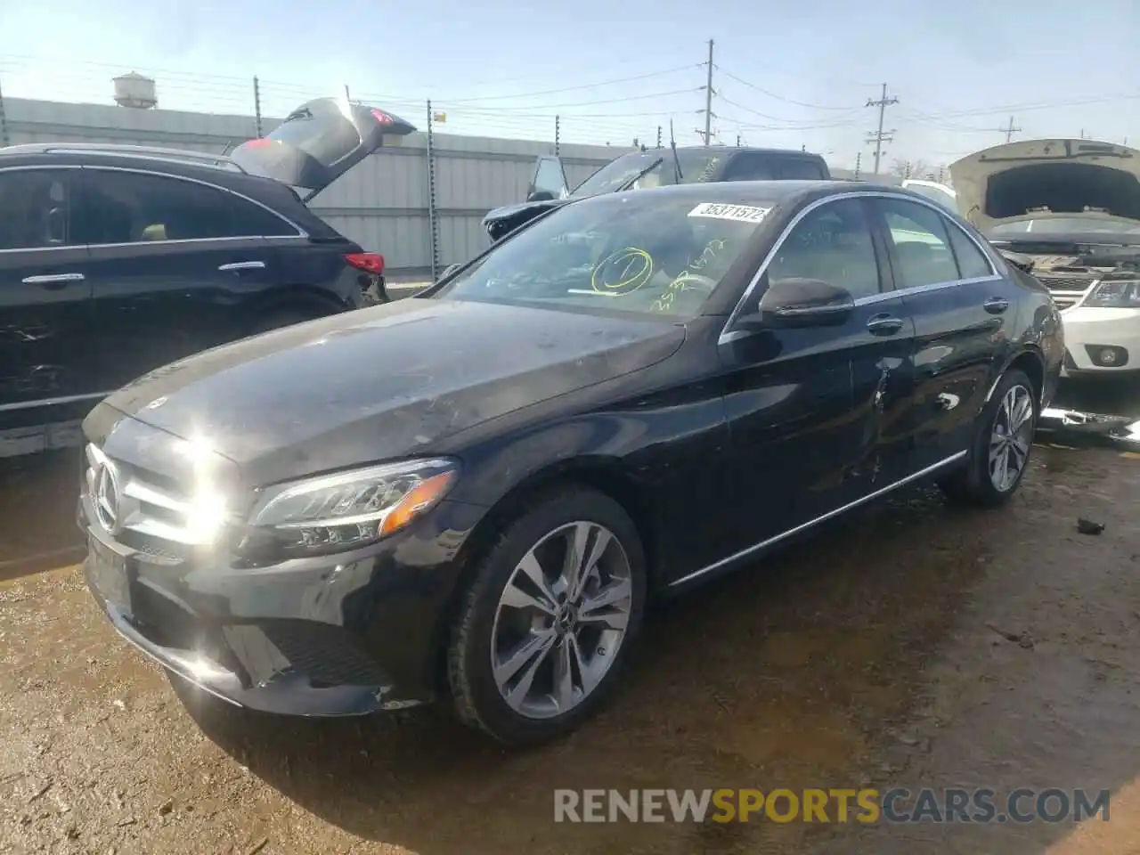 2 Photograph of a damaged car W1KWF8EBXLR593938 MERCEDES-BENZ C-CLASS 2020