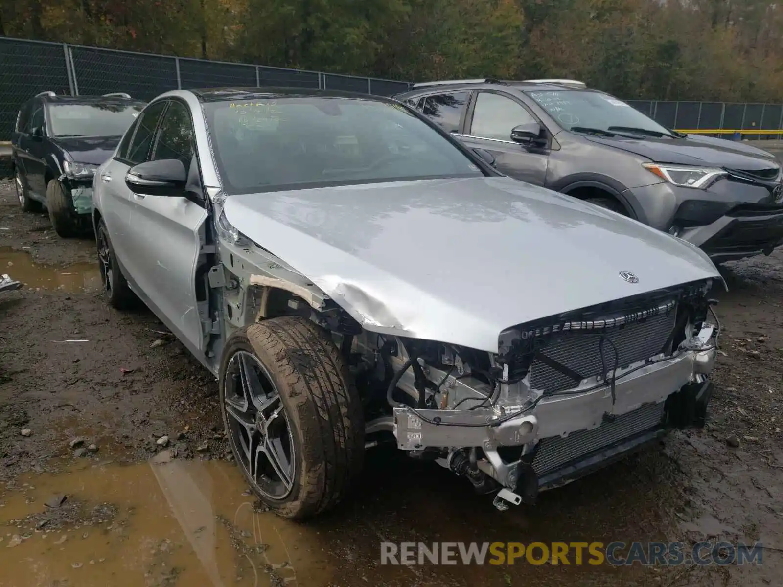 1 Photograph of a damaged car W1KWF8EBXLR596631 MERCEDES-BENZ C CLASS 2020