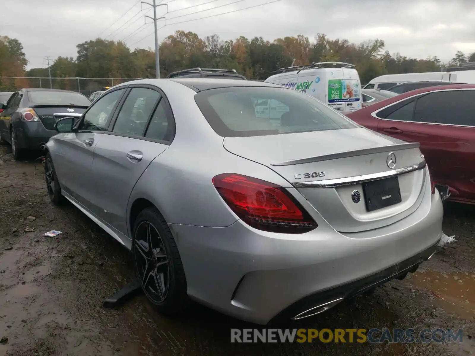 3 Photograph of a damaged car W1KWF8EBXLR596631 MERCEDES-BENZ C CLASS 2020