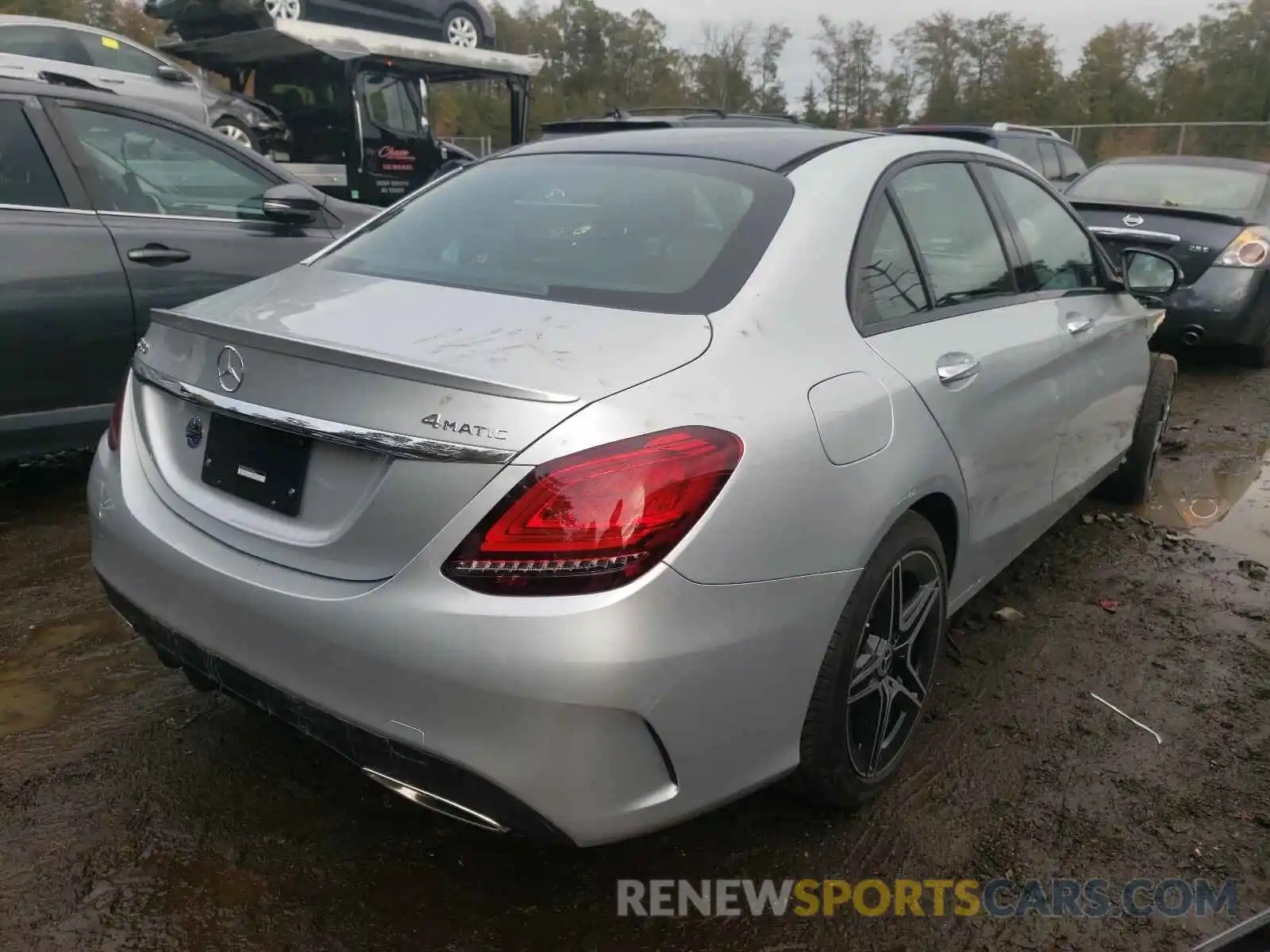 4 Photograph of a damaged car W1KWF8EBXLR596631 MERCEDES-BENZ C CLASS 2020