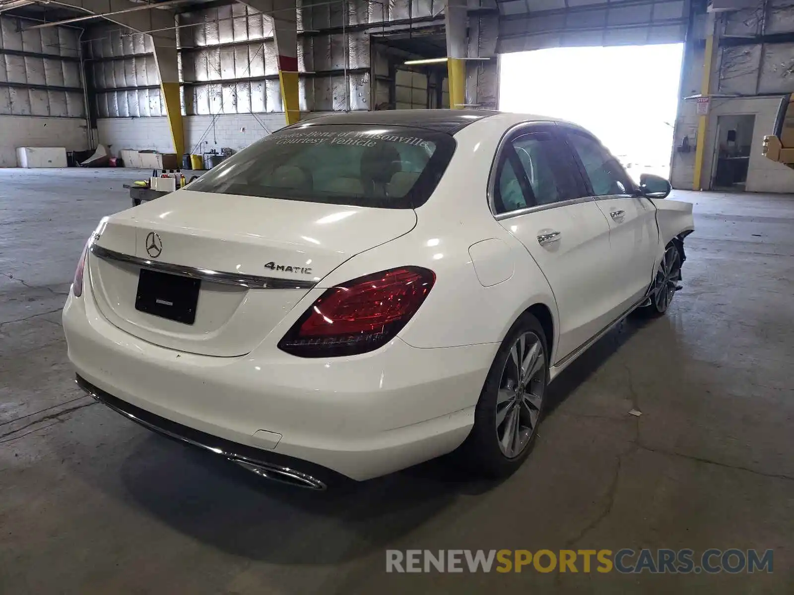 4 Photograph of a damaged car W1KWF8EBXLR597679 MERCEDES-BENZ C-CLASS 2020