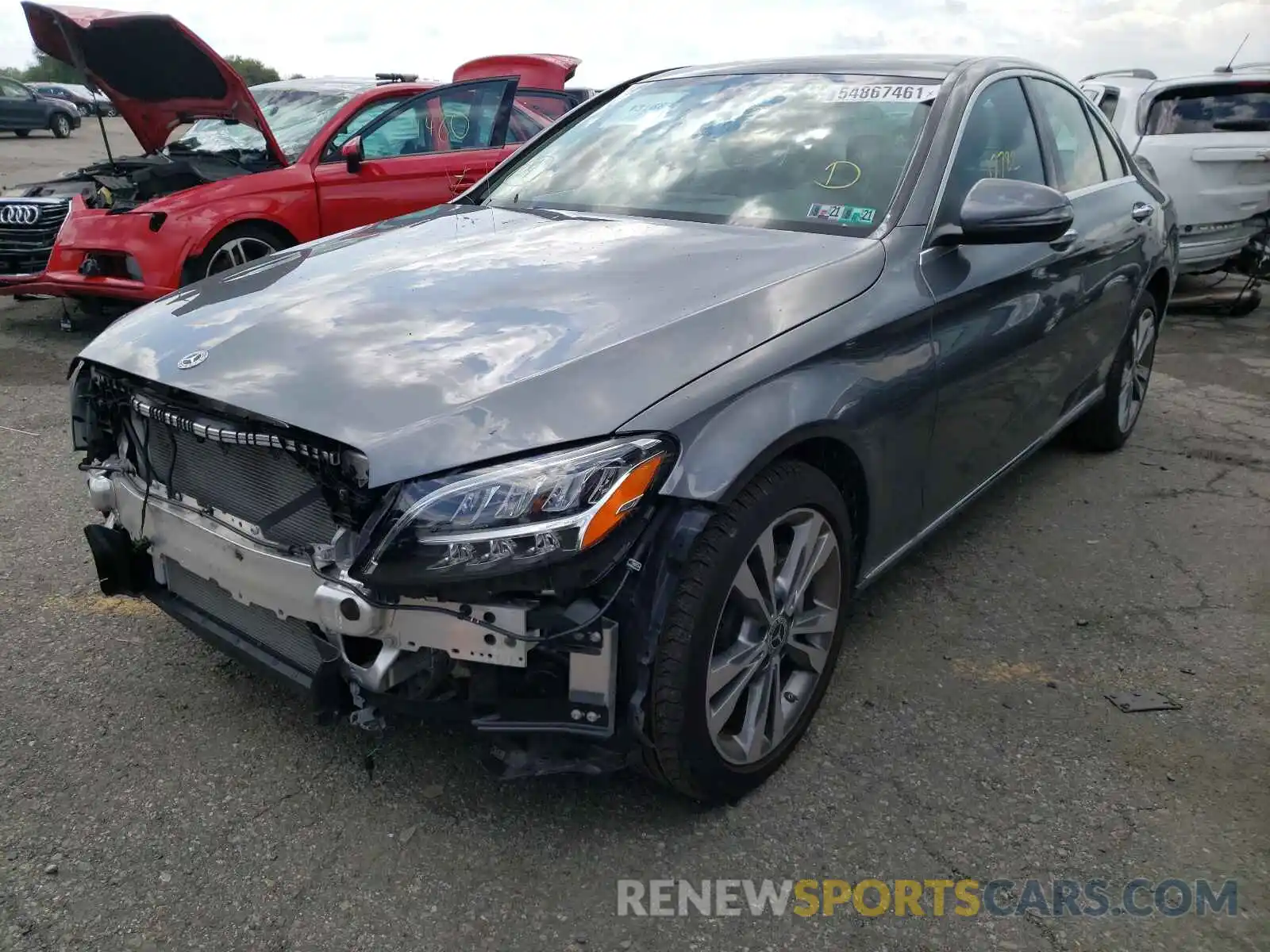 2 Photograph of a damaged car W1KWF8EBXLR598511 MERCEDES-BENZ C-CLASS 2020