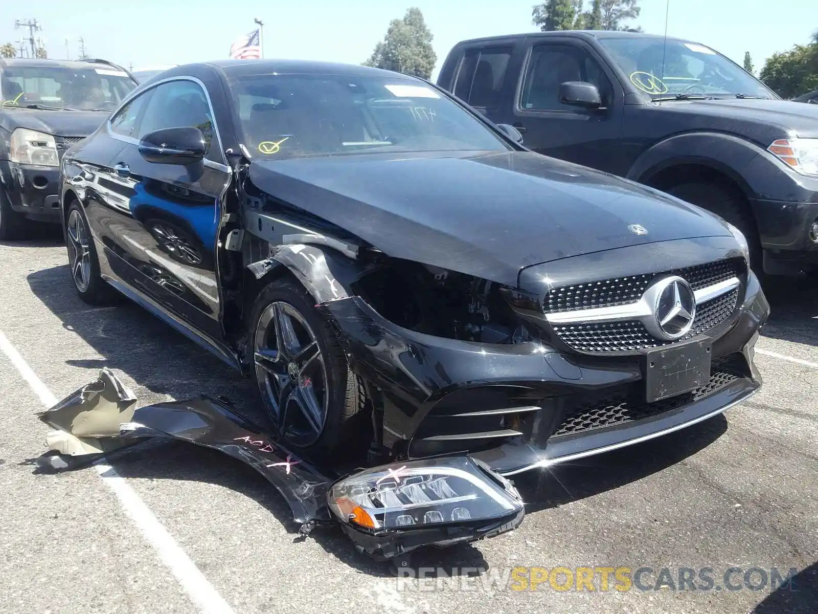 1 Photograph of a damaged car W1KWJ8DB0LF988311 MERCEDES-BENZ C CLASS 2020