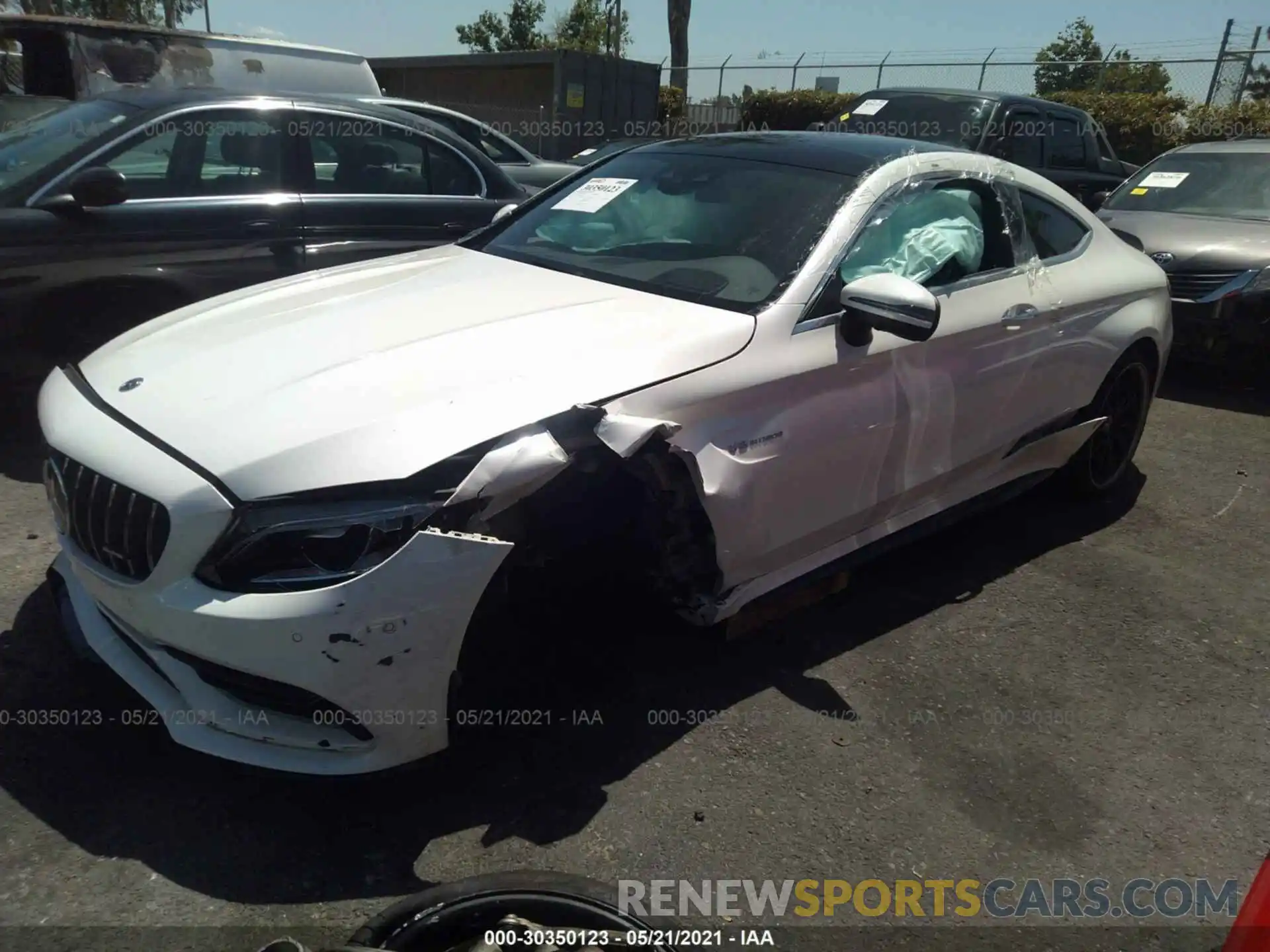 2 Photograph of a damaged car W1KWJ8HB2LF988403 MERCEDES-BENZ C-CLASS 2020