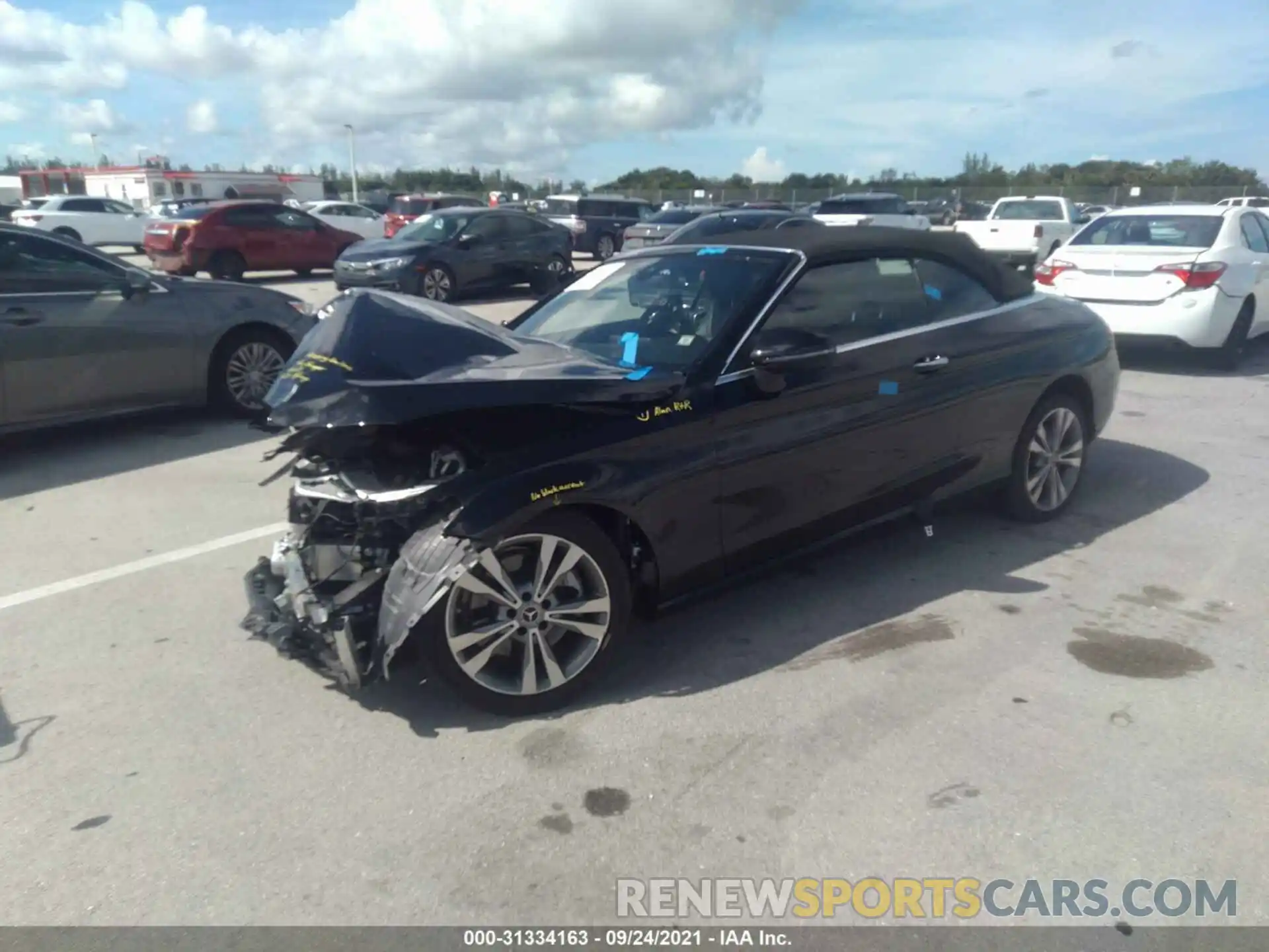 2 Photograph of a damaged car W1KWK8DB3LF987988 MERCEDES-BENZ C-CLASS 2020