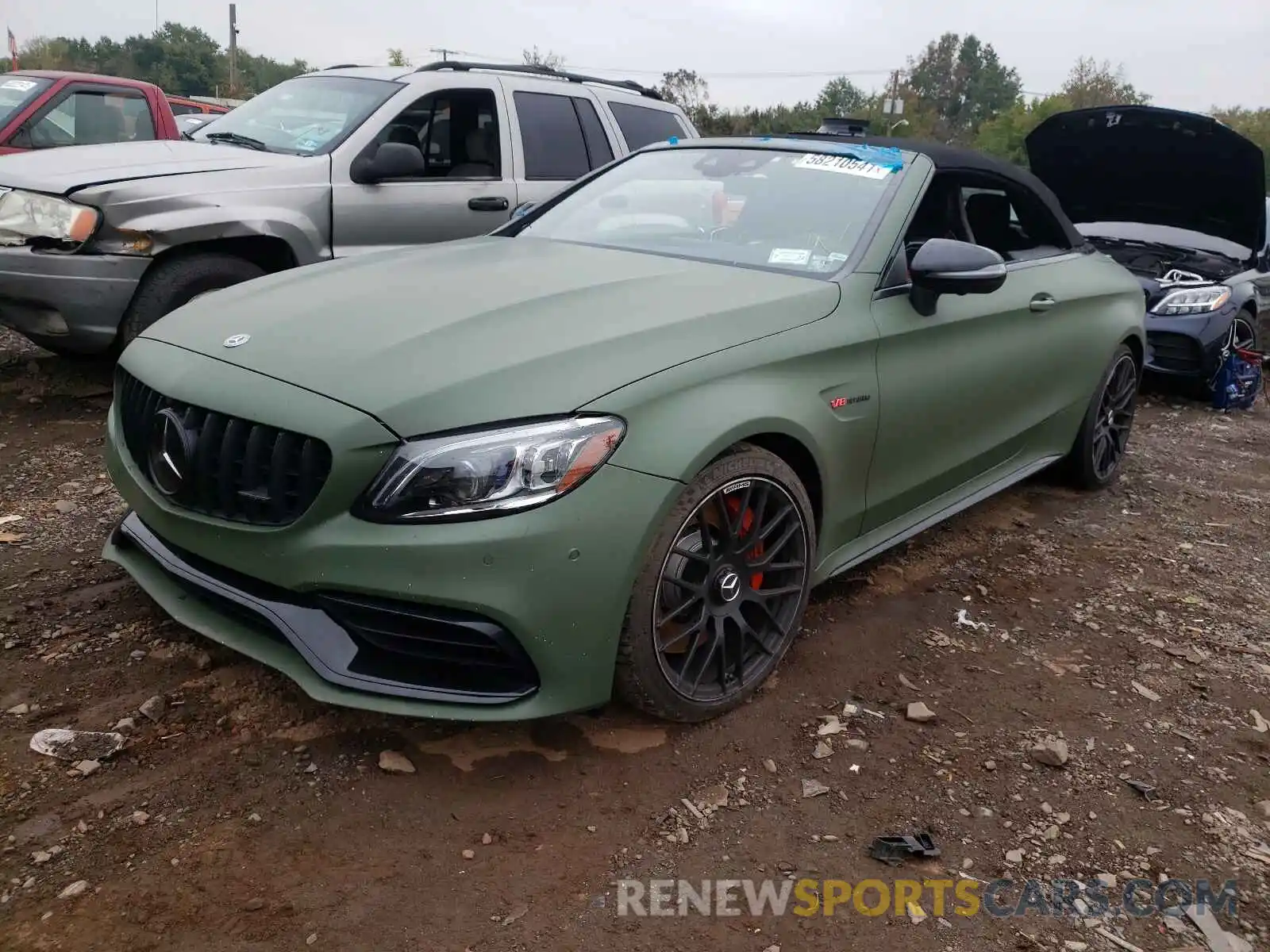 2 Photograph of a damaged car W1KWK8HB5LF984343 MERCEDES-BENZ C-CLASS 2020