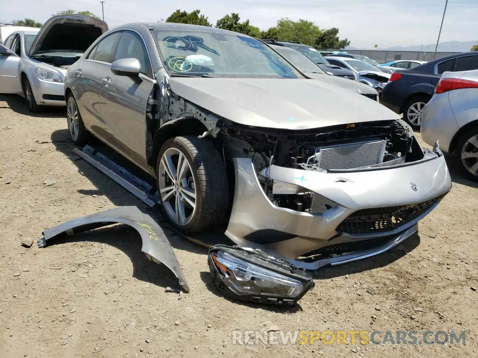 1 Photograph of a damaged car WDD5J4GB0LN074047 MERCEDES-BENZ C CLASS 2020