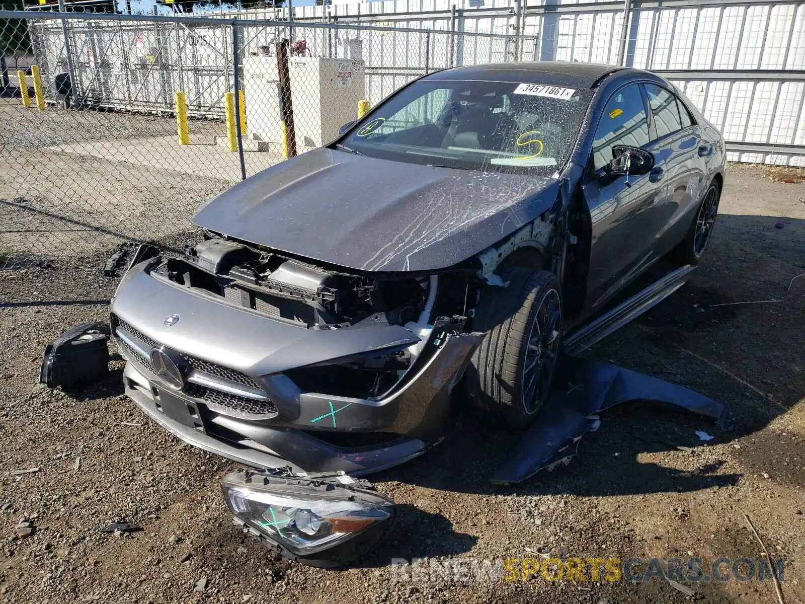 2 Photograph of a damaged car WDD5J4GB7LN062350 MERCEDES-BENZ C CLASS 2020