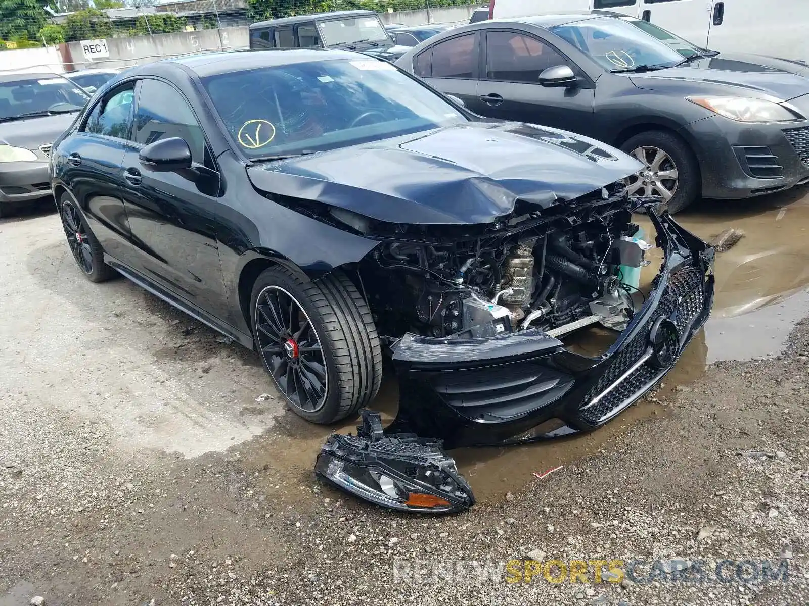 1 Photograph of a damaged car WDD5J4GB7LN079648 MERCEDES-BENZ C CLASS 2020