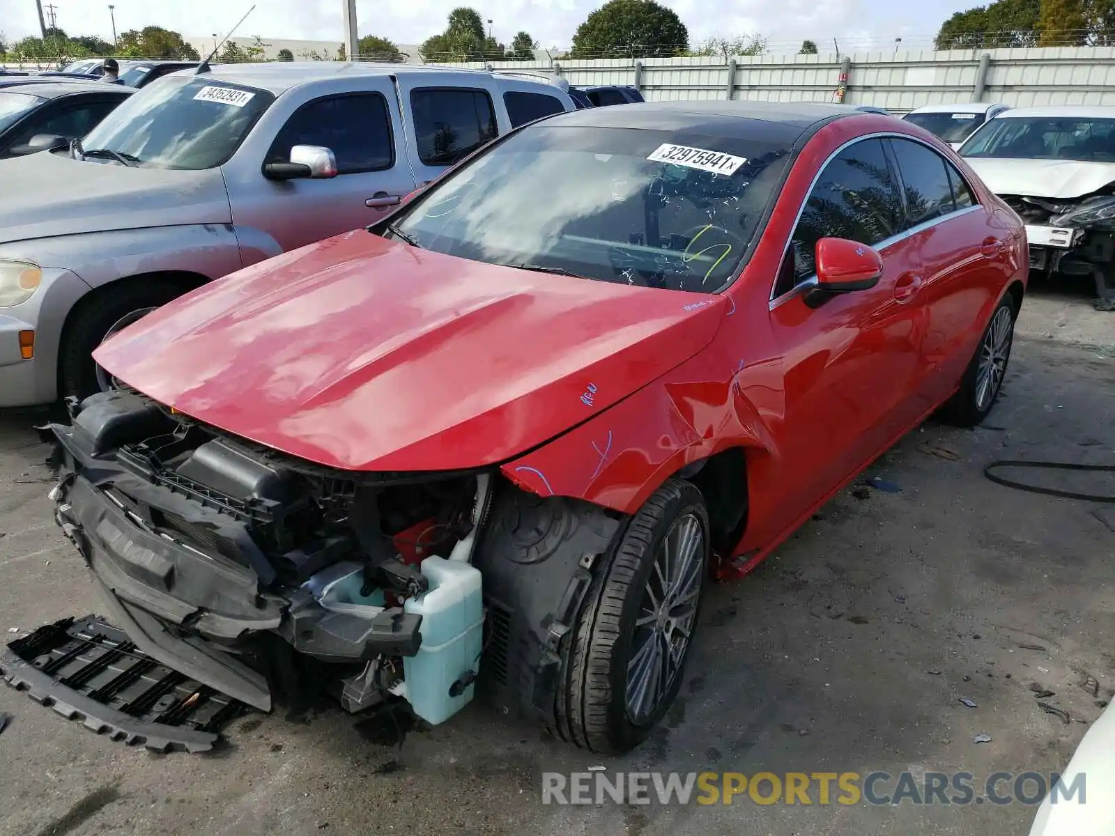 2 Photograph of a damaged car WDD5J4GBXLN032064 MERCEDES-BENZ C CLASS 2020