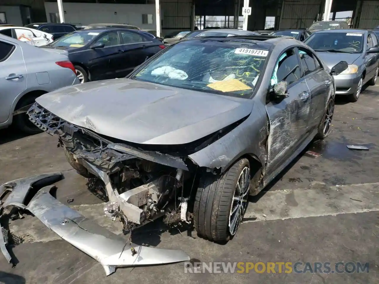 2 Photograph of a damaged car WDD5J5BB7LN062278 MERCEDES-BENZ C CLASS 2020