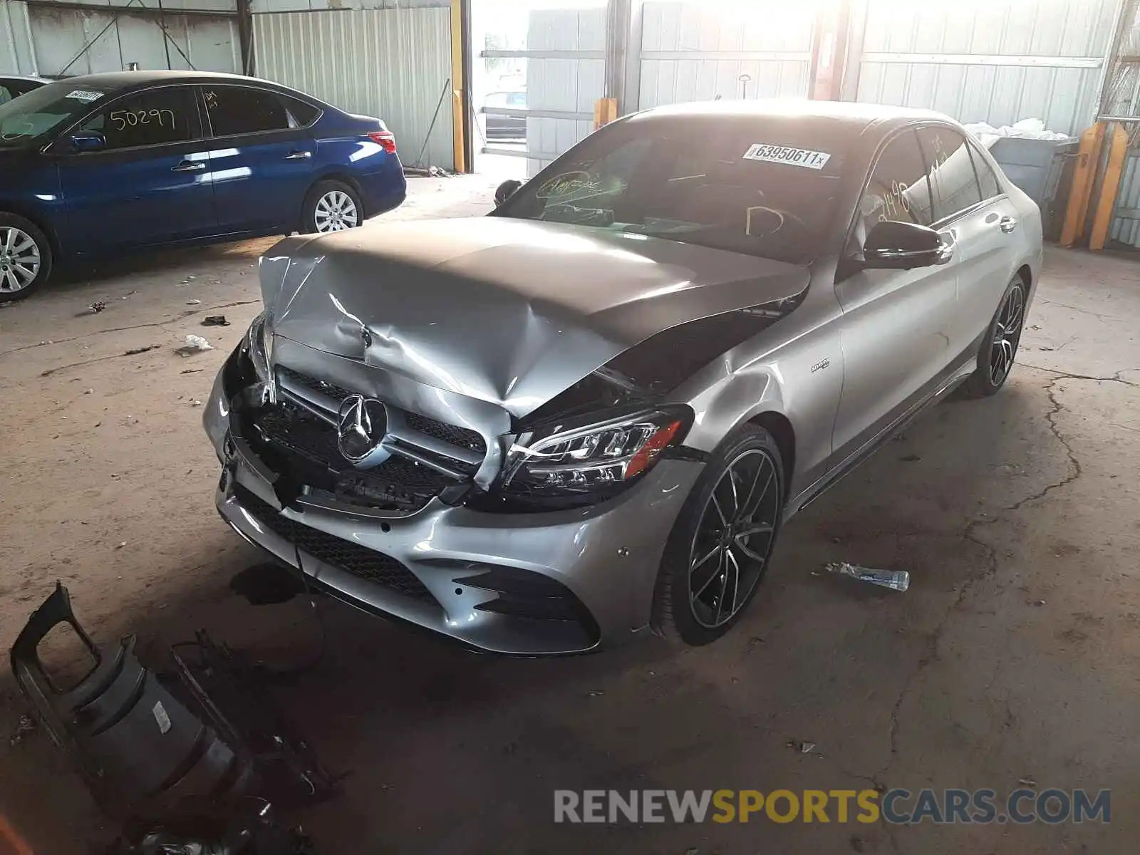 2 Photograph of a damaged car WDDWF6EB1LR557995 MERCEDES-BENZ C-CLASS 2020