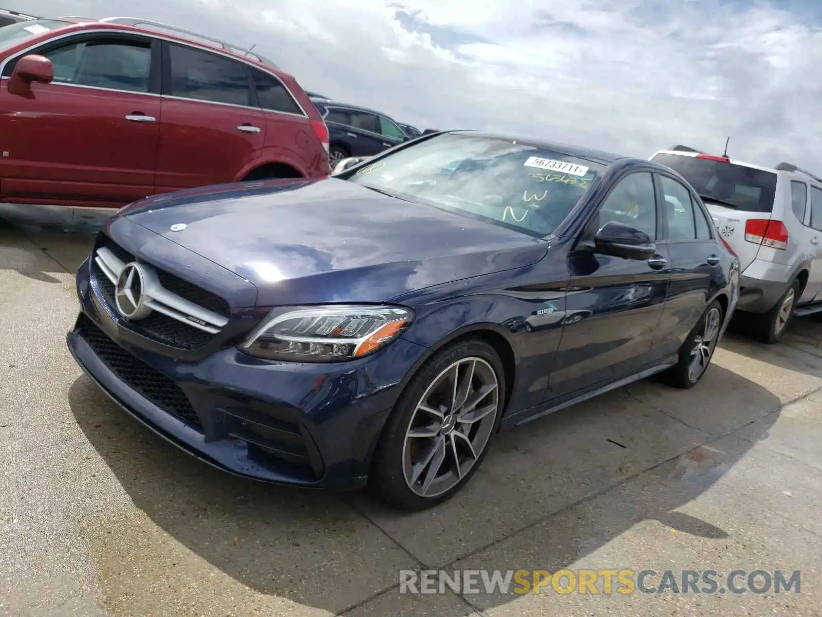 2 Photograph of a damaged car WDDWF6EB1LR563635 MERCEDES-BENZ C-CLASS 2020