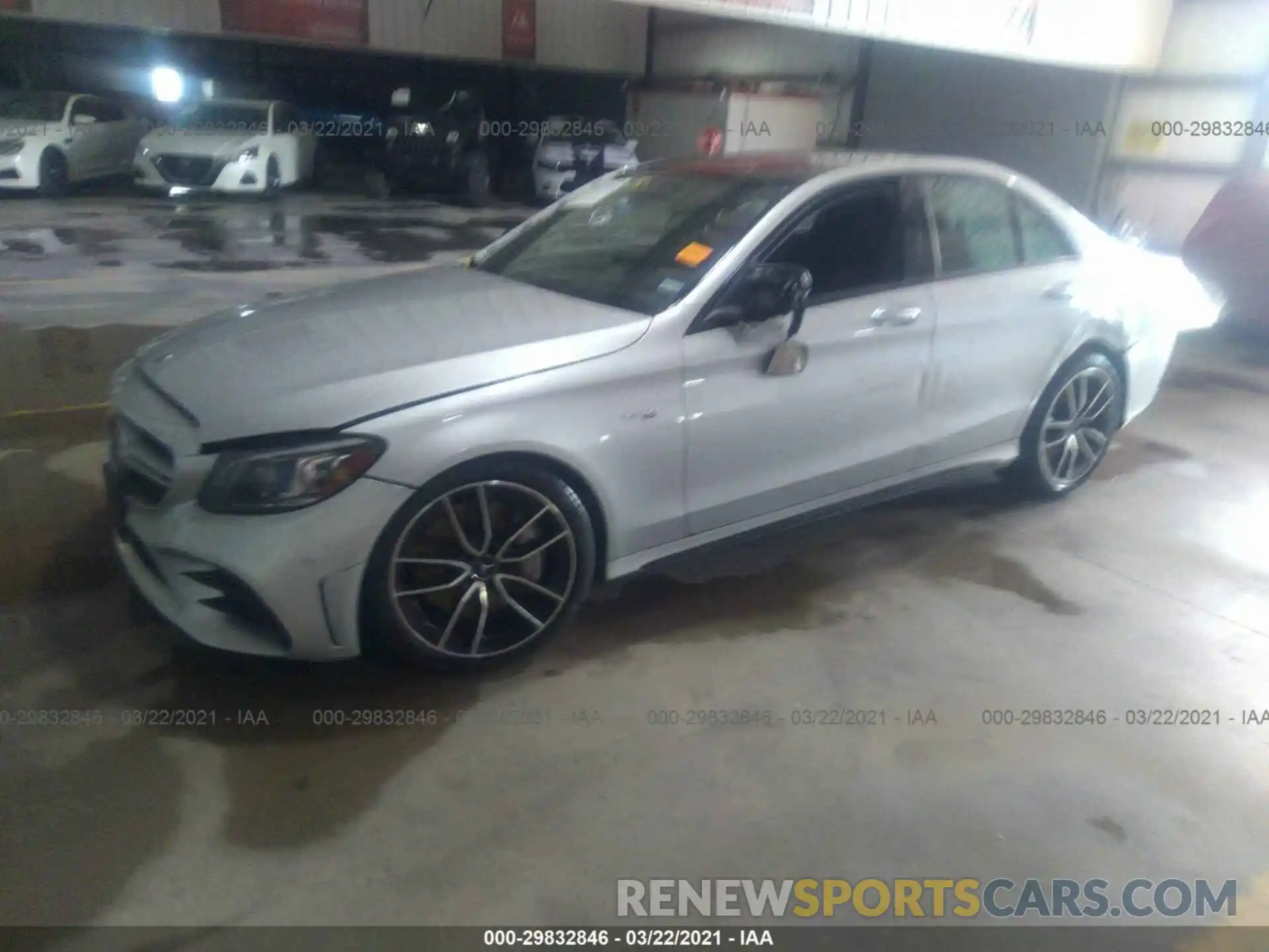 2 Photograph of a damaged car WDDWF6EB6LR556647 MERCEDES-BENZ C-CLASS 2020