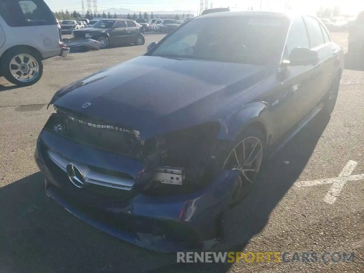 2 Photograph of a damaged car WDDWF6EB7LR556964 MERCEDES-BENZ C-CLASS 2020