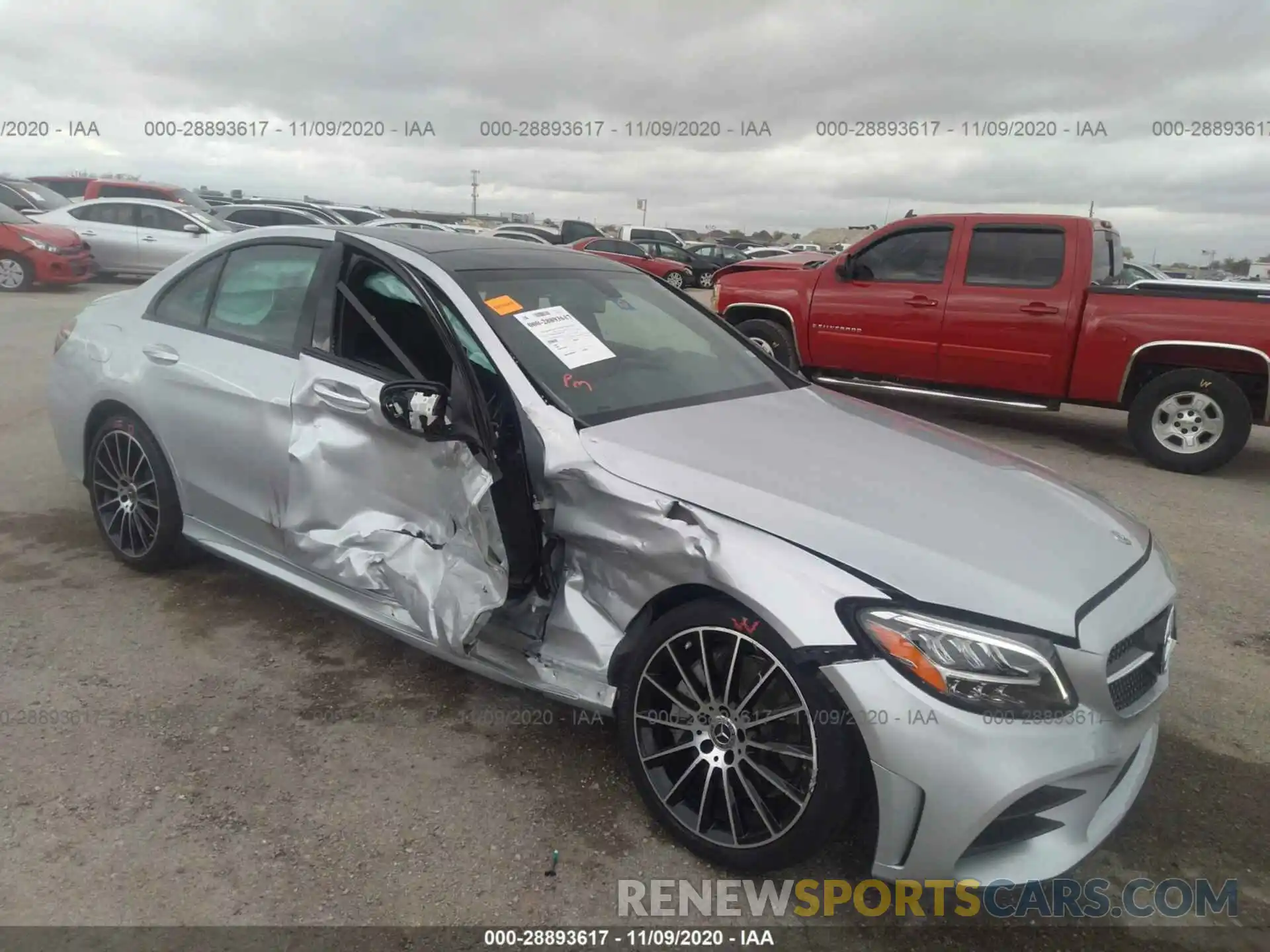 1 Photograph of a damaged car WDDWF8DB0LR527156 MERCEDES-BENZ C-CLASS 2020