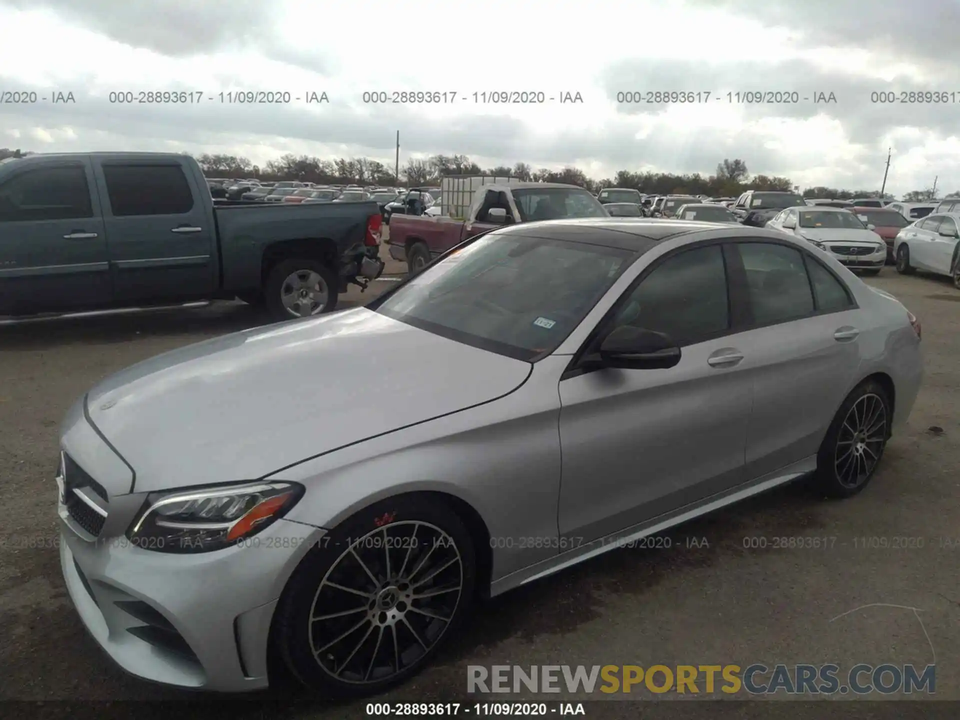 2 Photograph of a damaged car WDDWF8DB0LR527156 MERCEDES-BENZ C-CLASS 2020