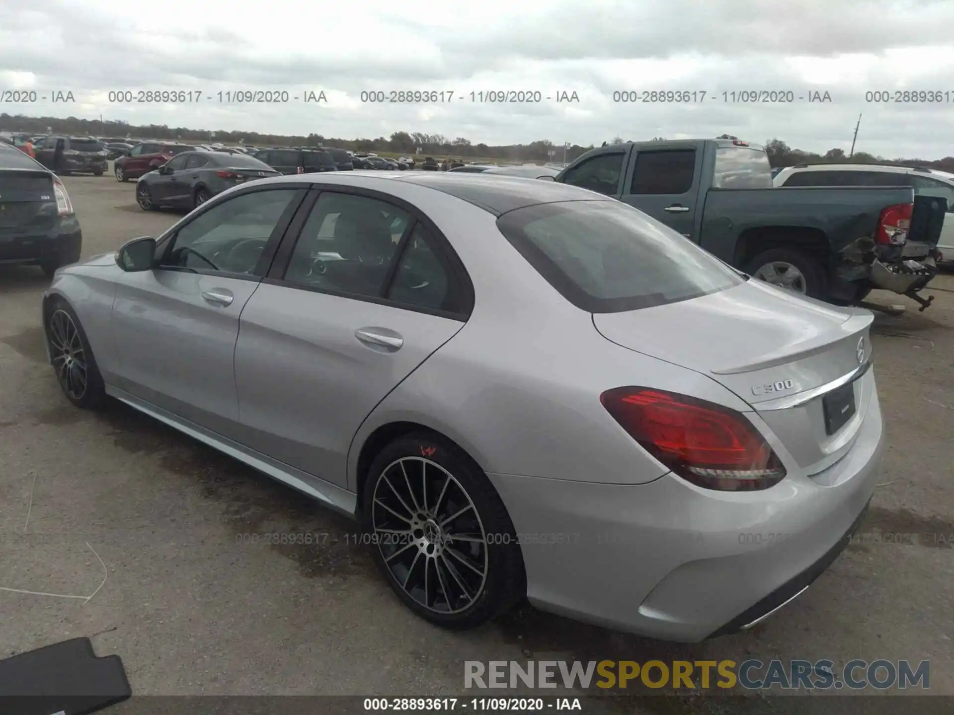 3 Photograph of a damaged car WDDWF8DB0LR527156 MERCEDES-BENZ C-CLASS 2020