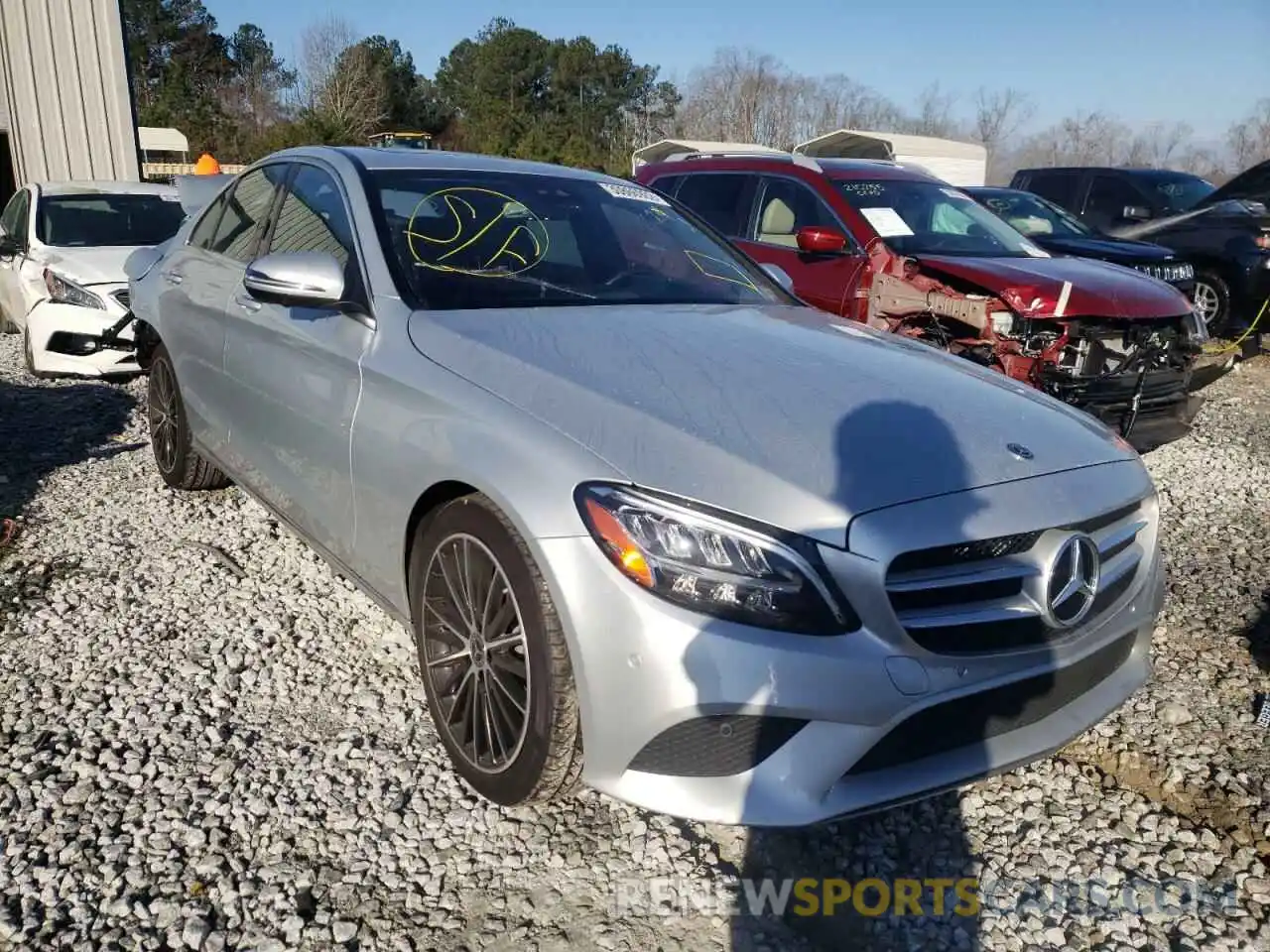 1 Photograph of a damaged car WDDWF8DB0LR551621 MERCEDES-BENZ C-CLASS 2020