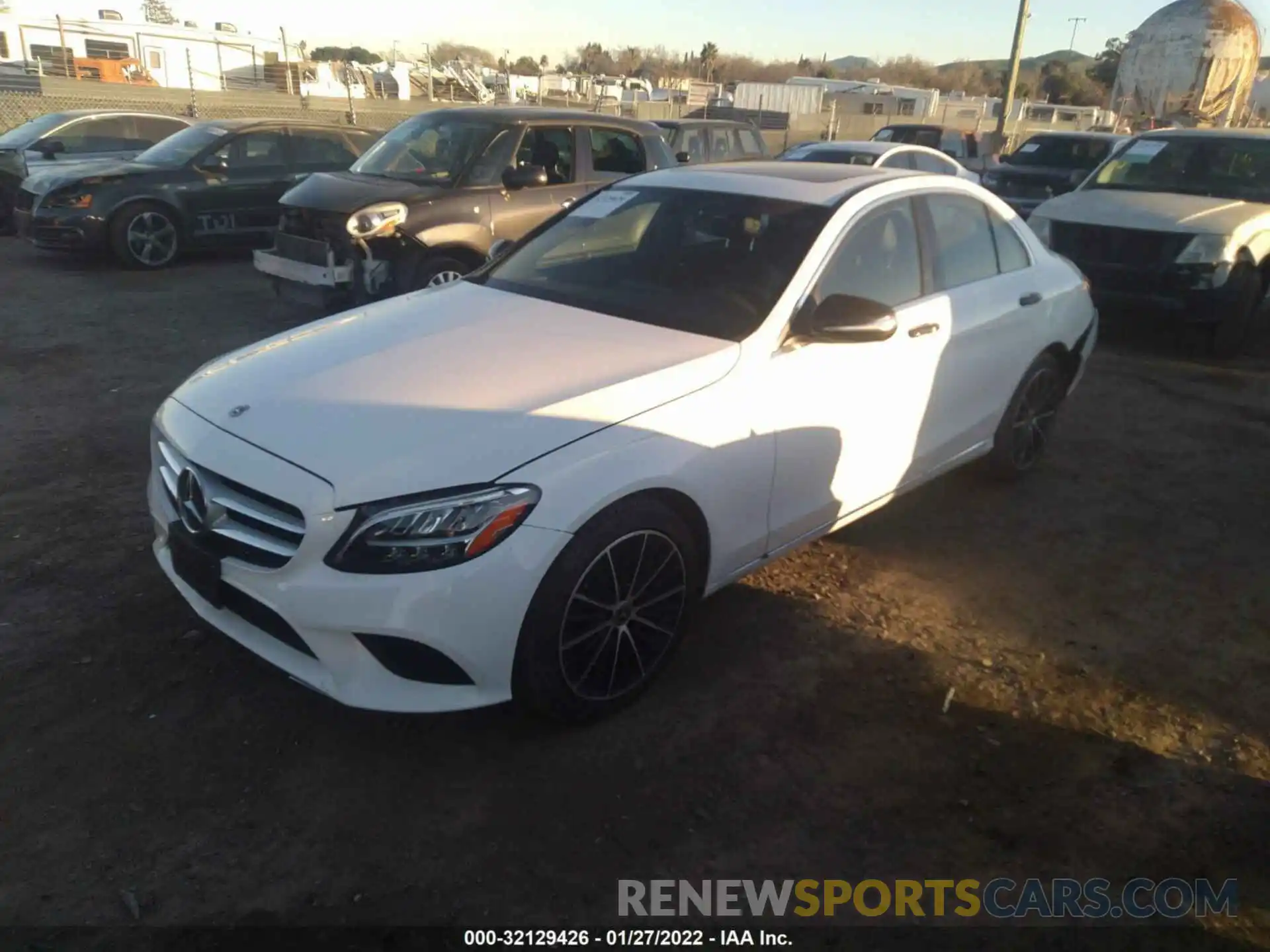 2 Photograph of a damaged car WDDWF8DB0LR555359 MERCEDES-BENZ C-CLASS 2020