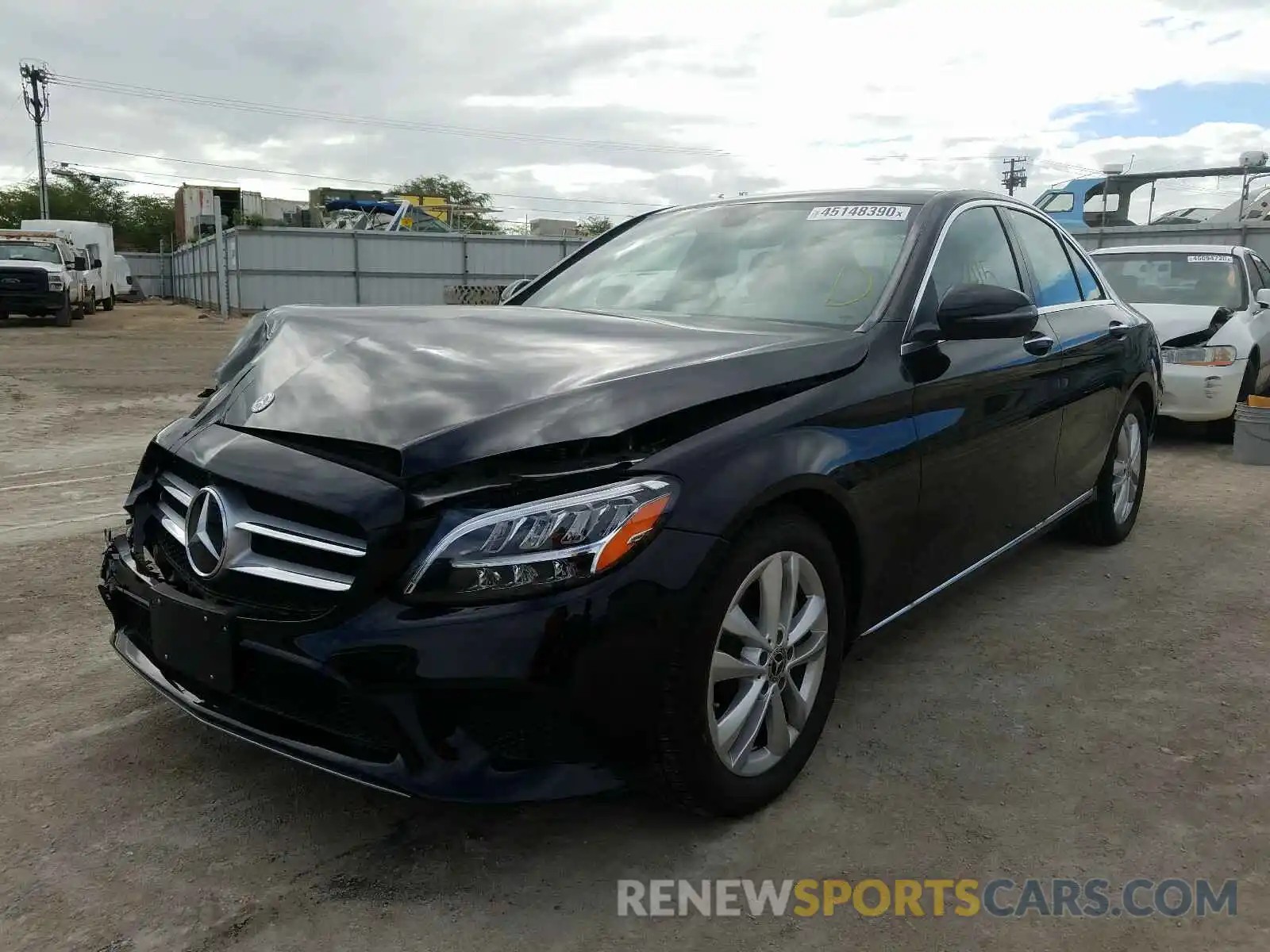 2 Photograph of a damaged car WDDWF8DB1LR560750 MERCEDES-BENZ C CLASS 2020