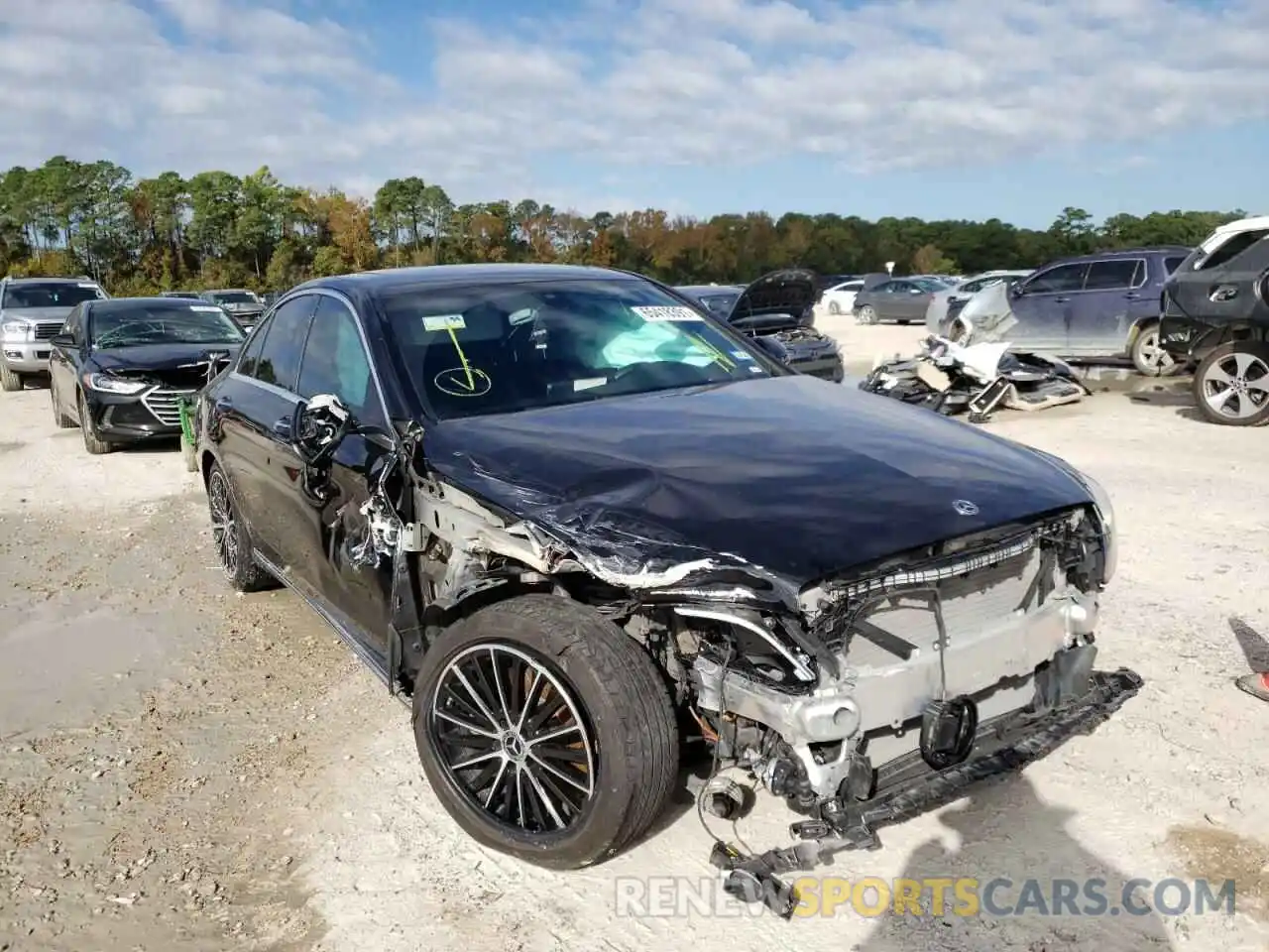 1 Photograph of a damaged car WDDWF8DB2LR526316 MERCEDES-BENZ C-CLASS 2020