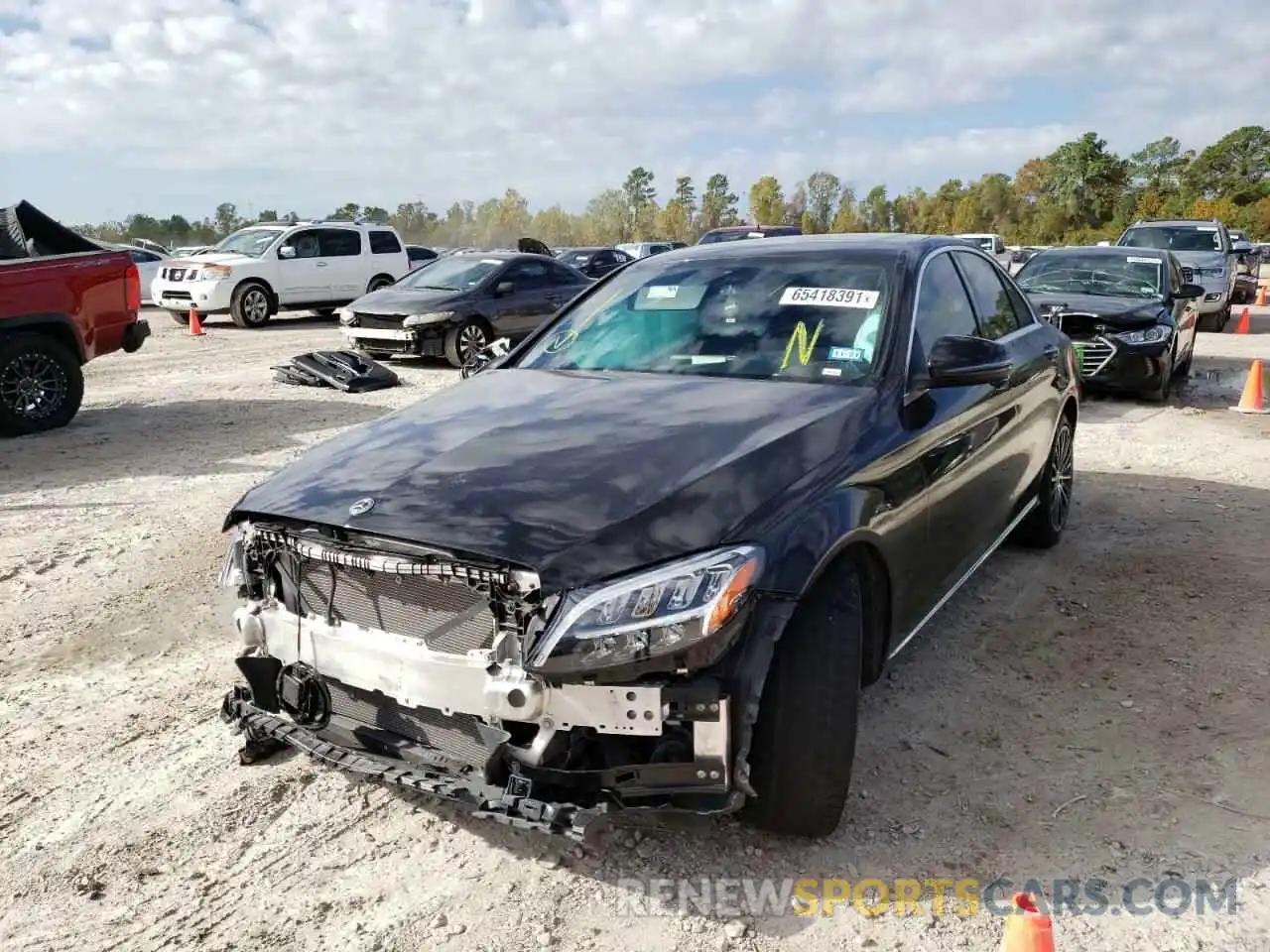 2 Photograph of a damaged car WDDWF8DB2LR526316 MERCEDES-BENZ C-CLASS 2020