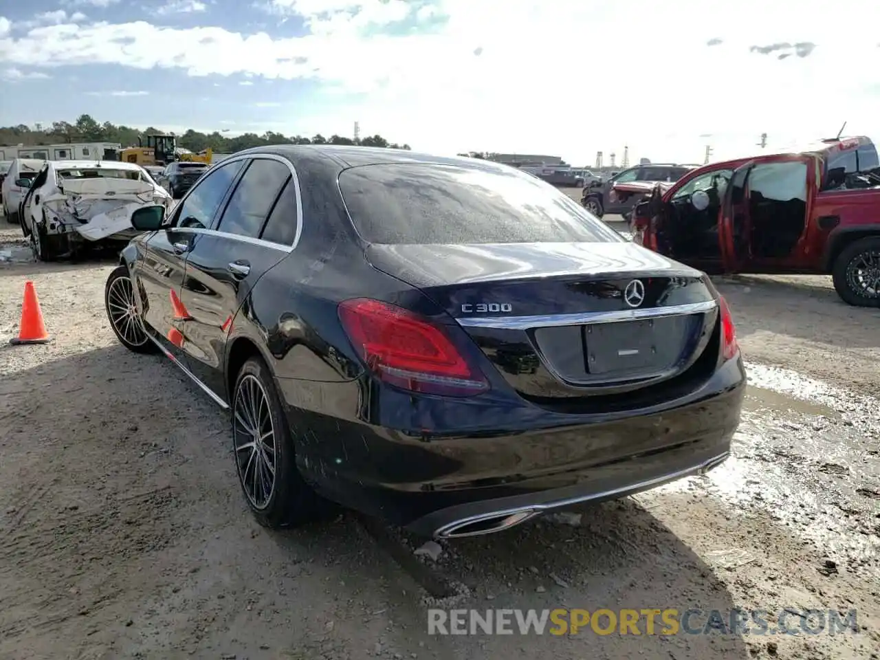 3 Photograph of a damaged car WDDWF8DB2LR526316 MERCEDES-BENZ C-CLASS 2020