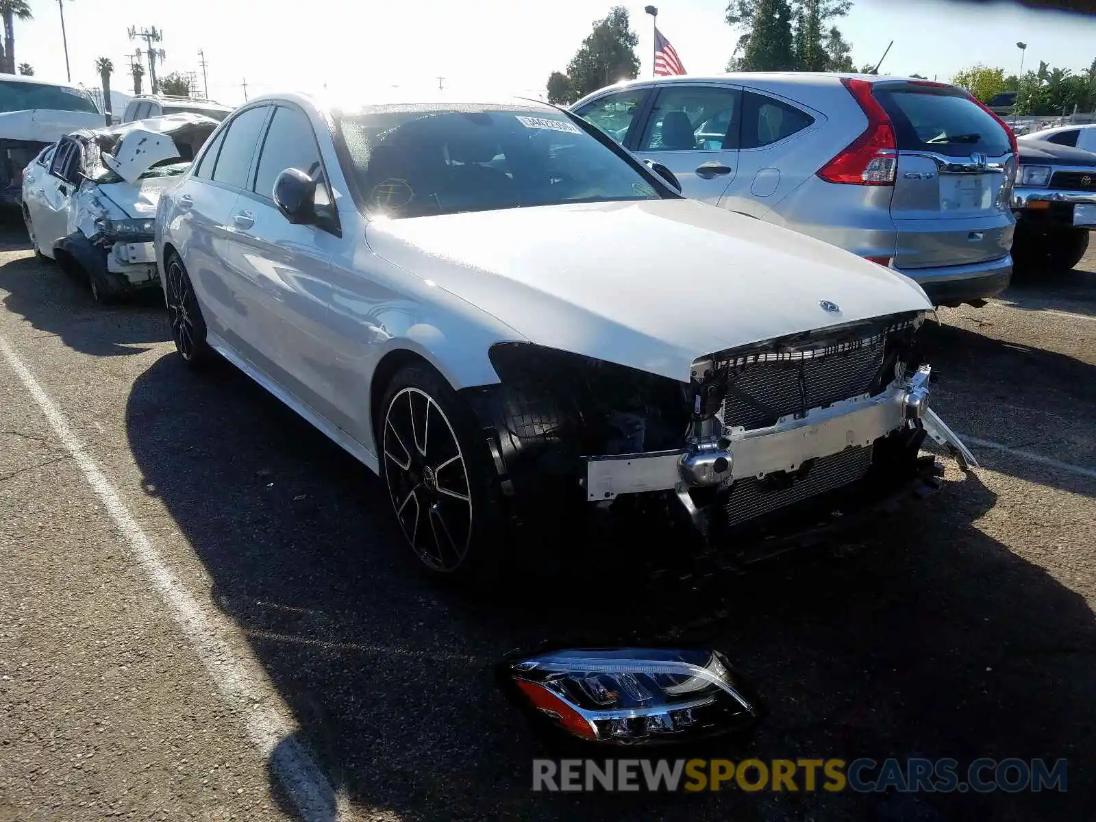 1 Photograph of a damaged car WDDWF8DB2LR526400 MERCEDES-BENZ C CLASS 2020