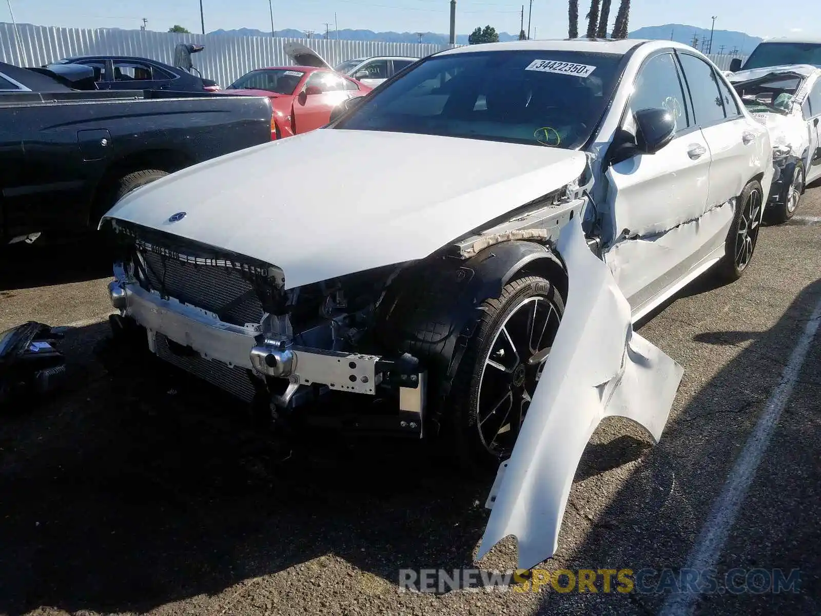 2 Photograph of a damaged car WDDWF8DB2LR526400 MERCEDES-BENZ C CLASS 2020