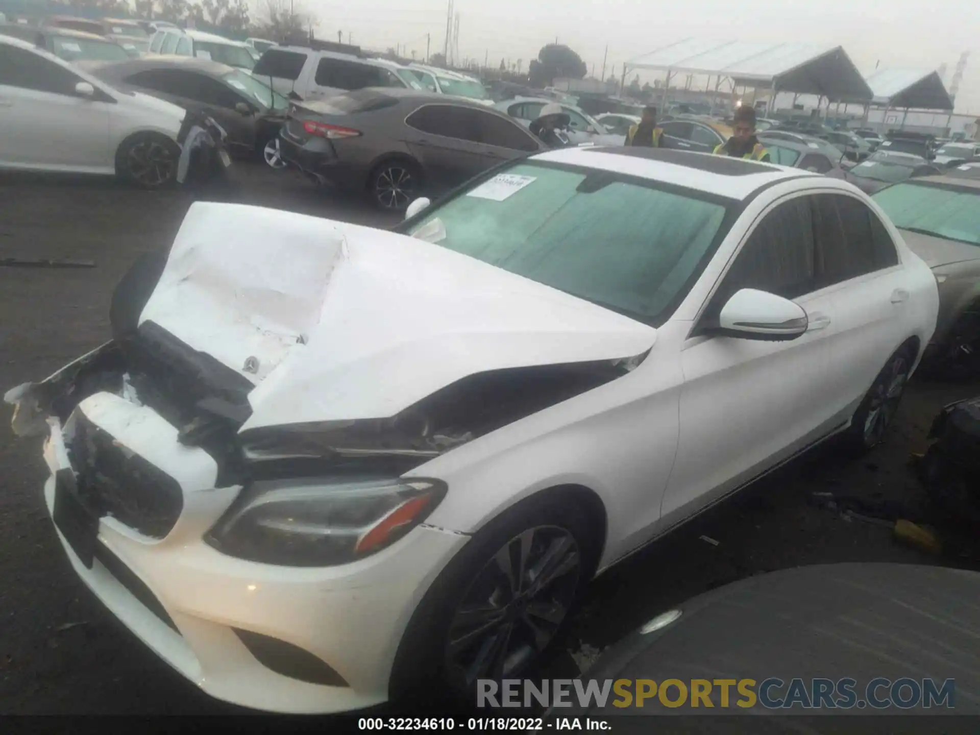 2 Photograph of a damaged car WDDWF8DB2LR543147 MERCEDES-BENZ C-CLASS 2020