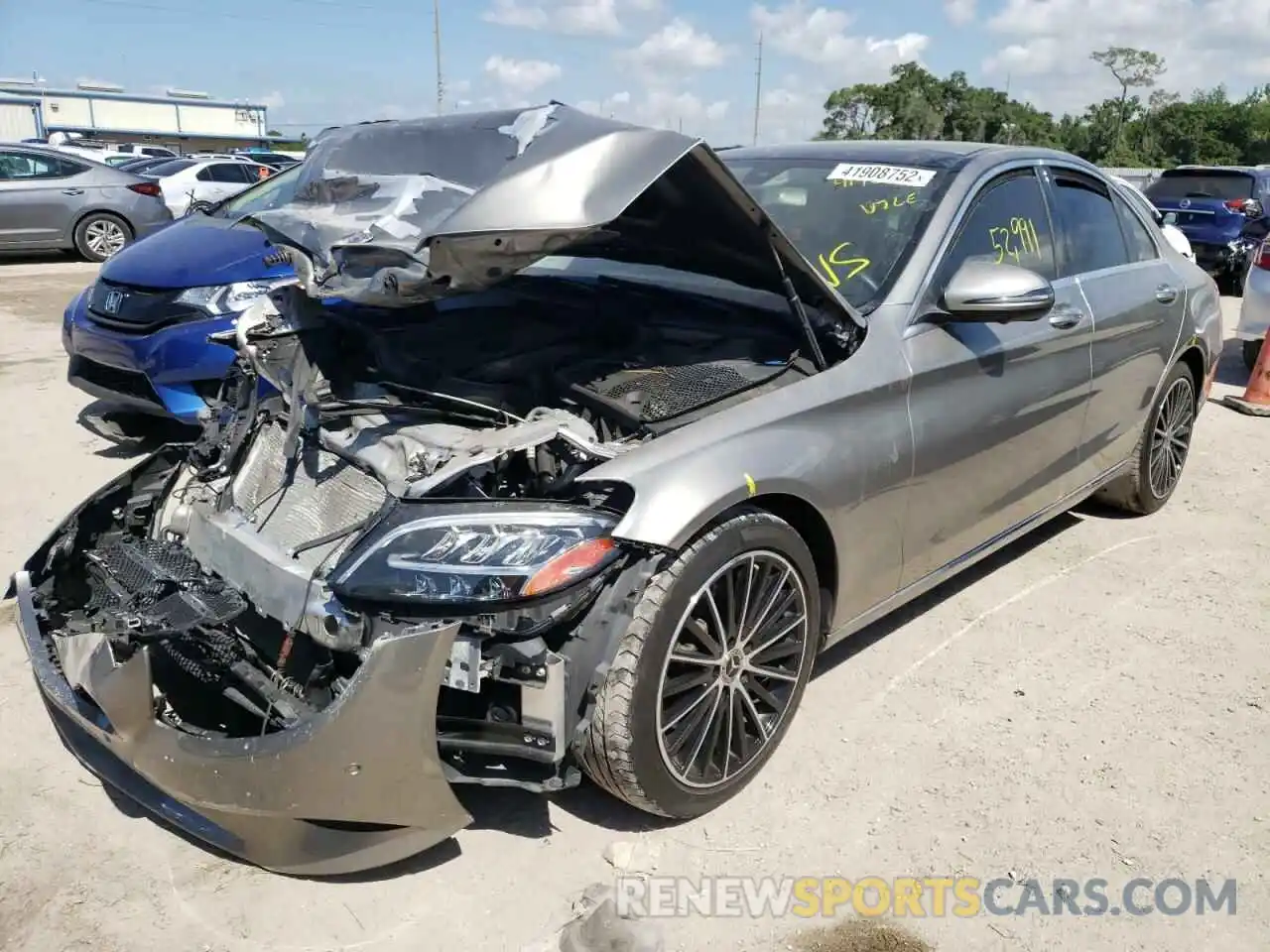 2 Photograph of a damaged car WDDWF8DB2LR548171 MERCEDES-BENZ C-CLASS 2020