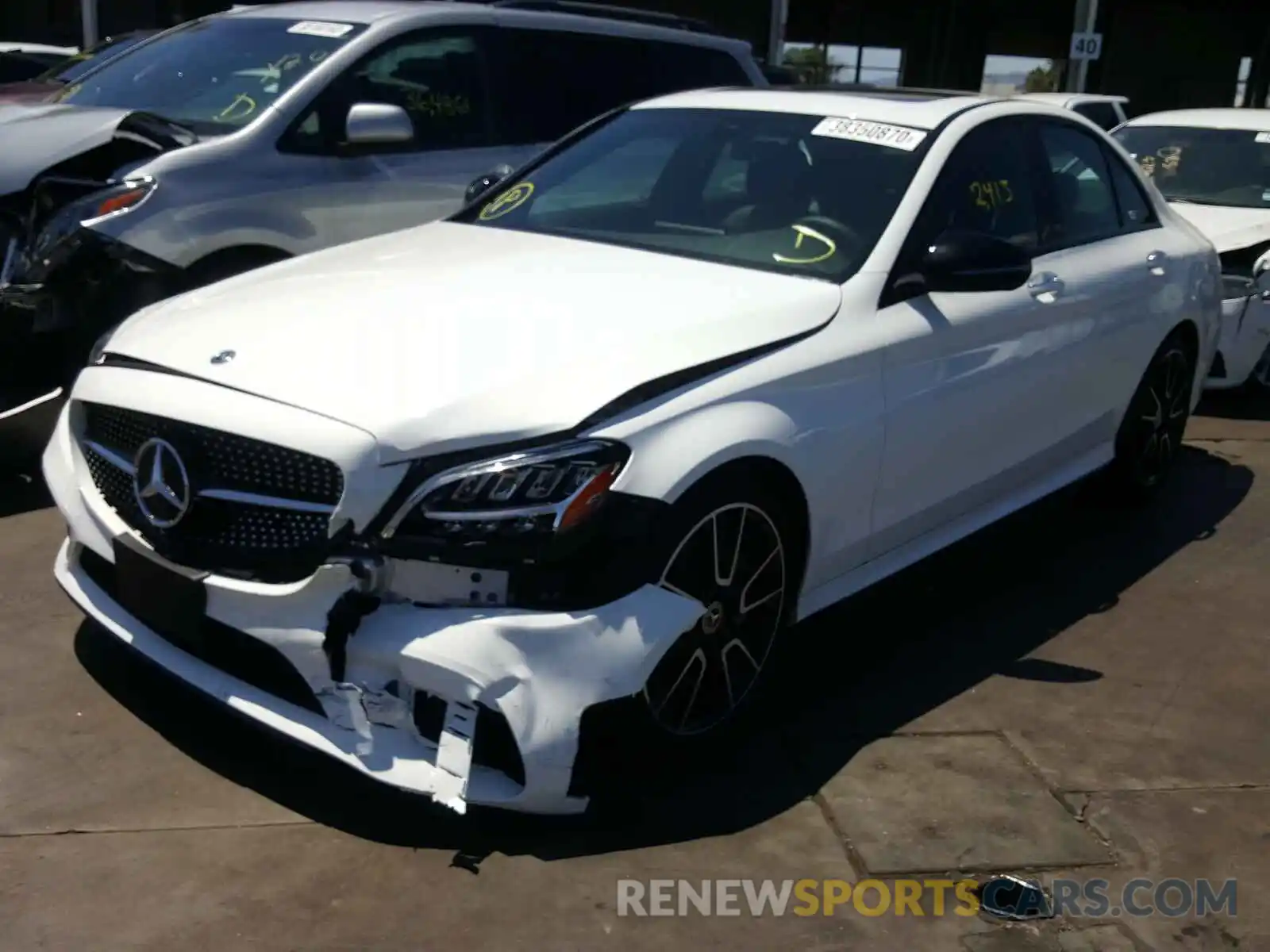 2 Photograph of a damaged car WDDWF8DB2LR548803 MERCEDES-BENZ C CLASS 2020