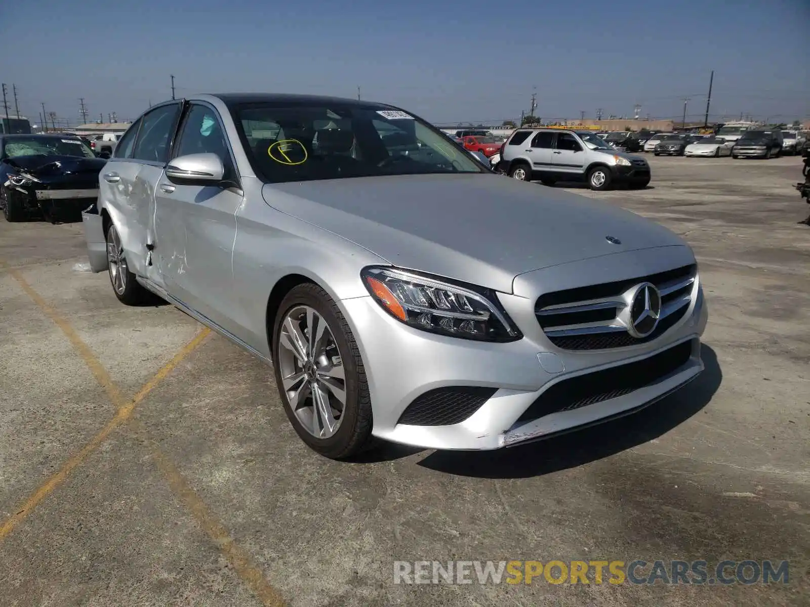 1 Photograph of a damaged car WDDWF8DB2LR560949 MERCEDES-BENZ C-CLASS 2020