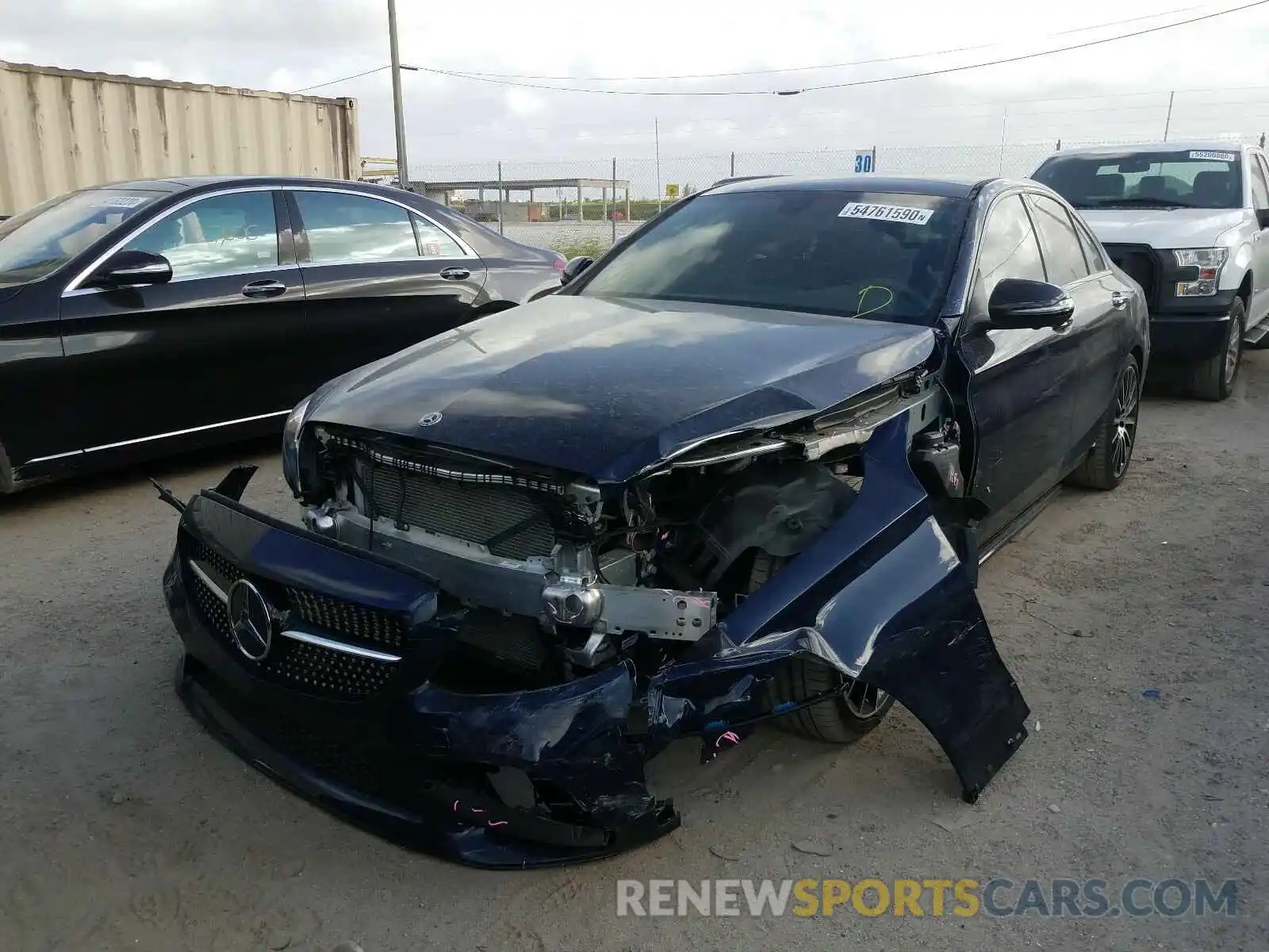 2 Photograph of a damaged car WDDWF8DB3LR525787 MERCEDES-BENZ C CLASS 2020