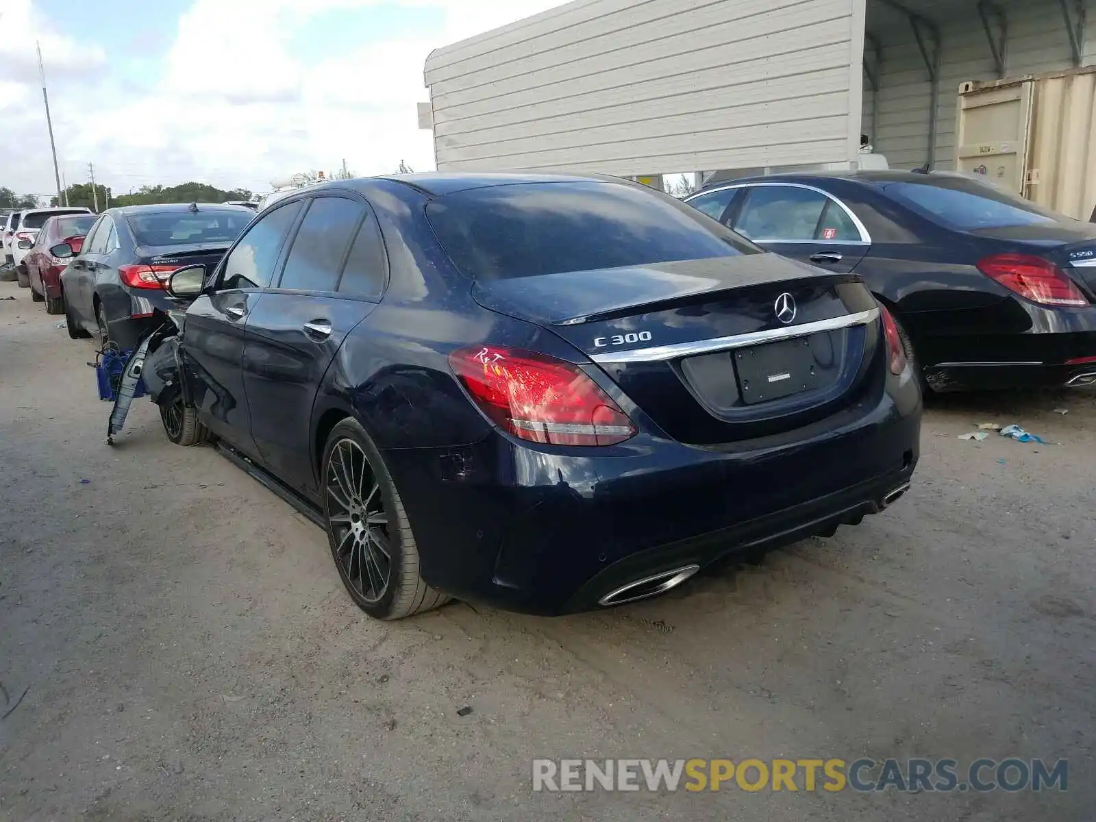 3 Photograph of a damaged car WDDWF8DB3LR525787 MERCEDES-BENZ C CLASS 2020