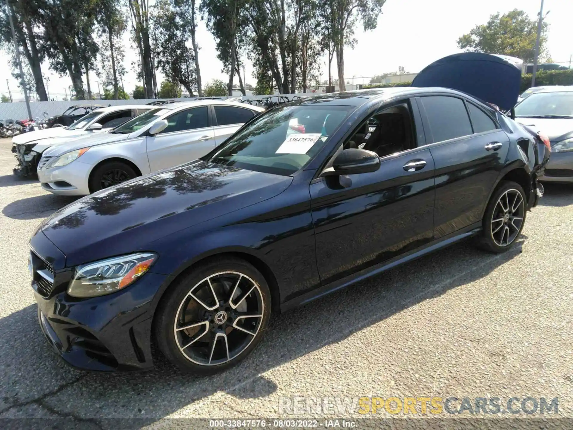 2 Photograph of a damaged car WDDWF8DB3LR526793 MERCEDES-BENZ C-CLASS 2020