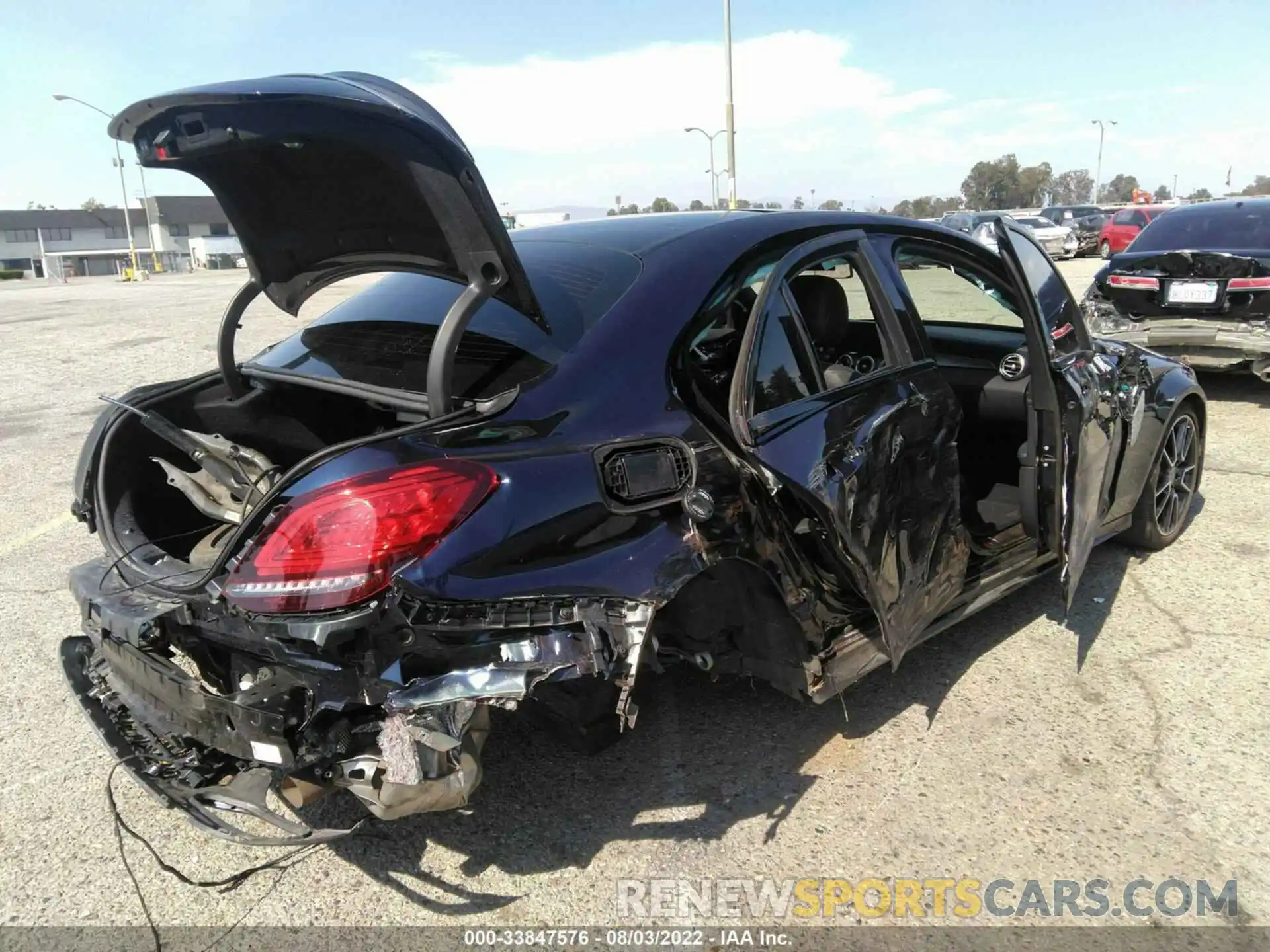 4 Photograph of a damaged car WDDWF8DB3LR526793 MERCEDES-BENZ C-CLASS 2020