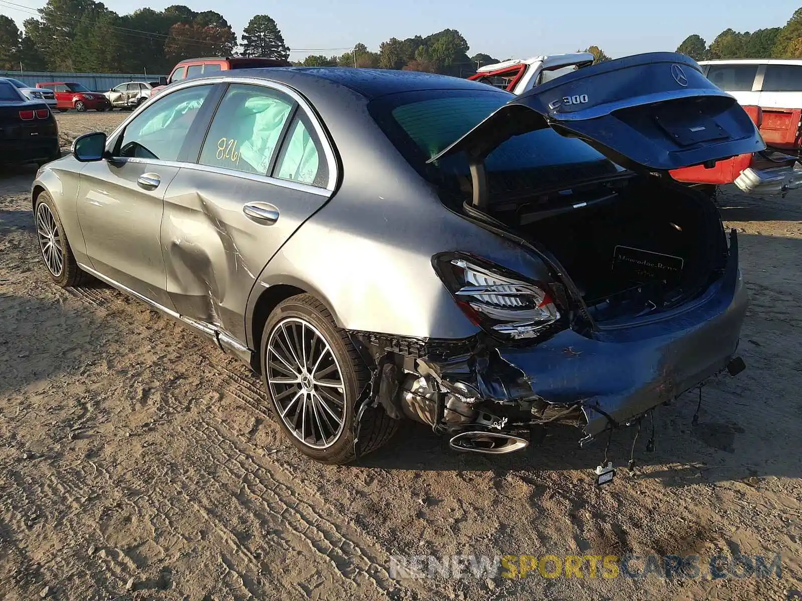 3 Photograph of a damaged car WDDWF8DB3LR528138 MERCEDES-BENZ C CLASS 2020