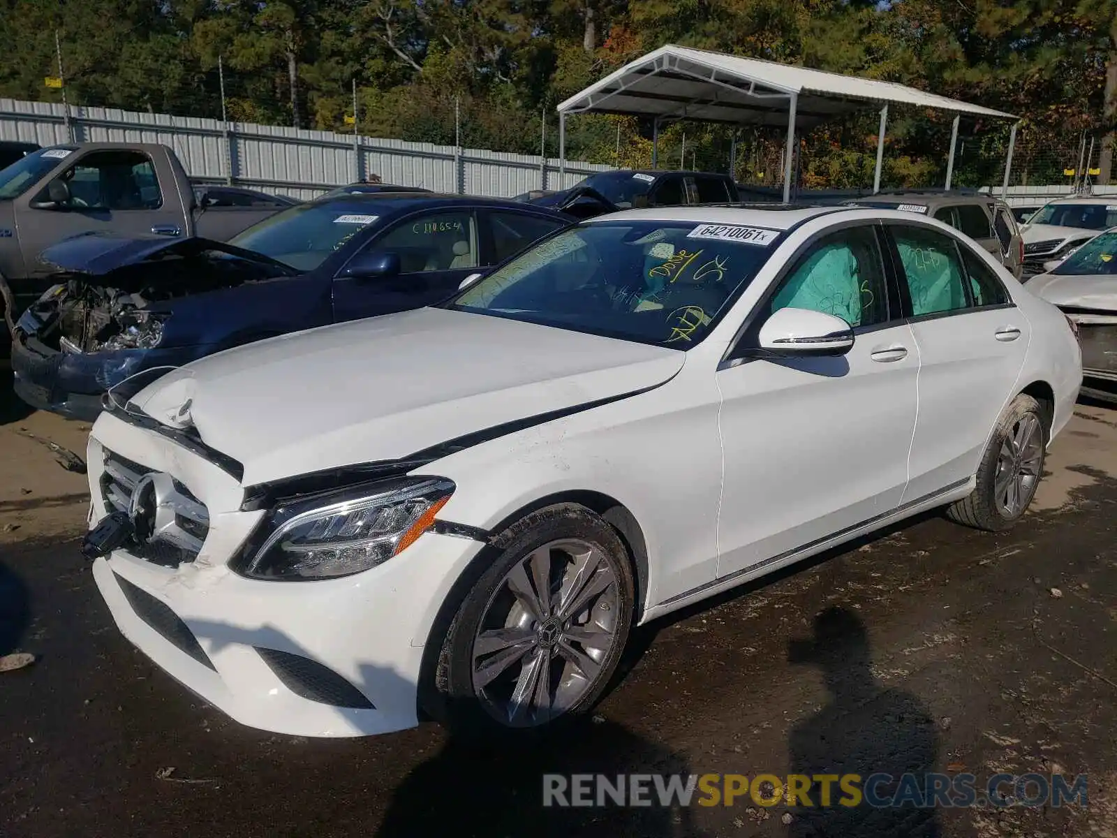 2 Photograph of a damaged car WDDWF8DB3LR534831 MERCEDES-BENZ C-CLASS 2020