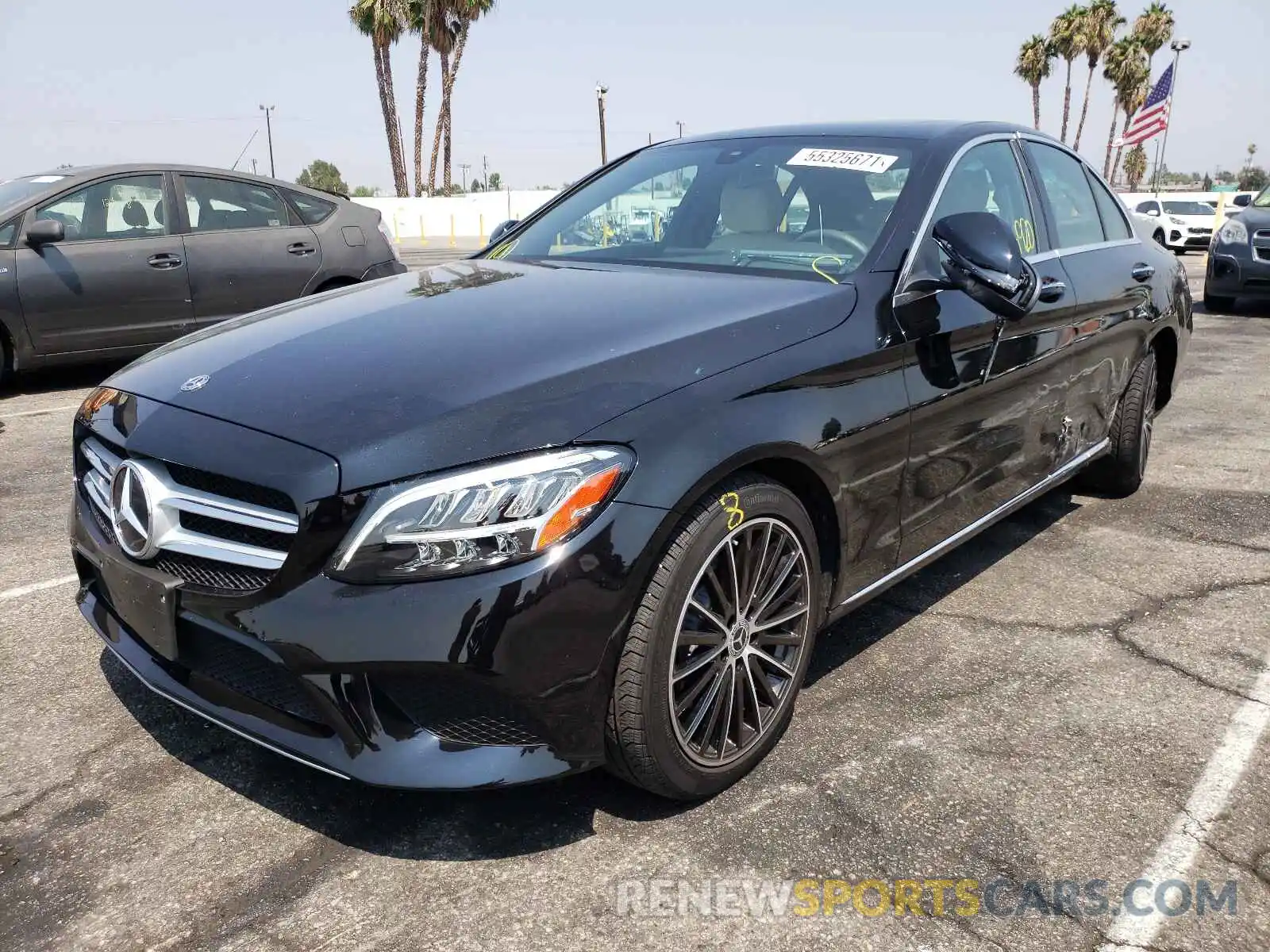 2 Photograph of a damaged car WDDWF8DB3LR545036 MERCEDES-BENZ C-CLASS 2020