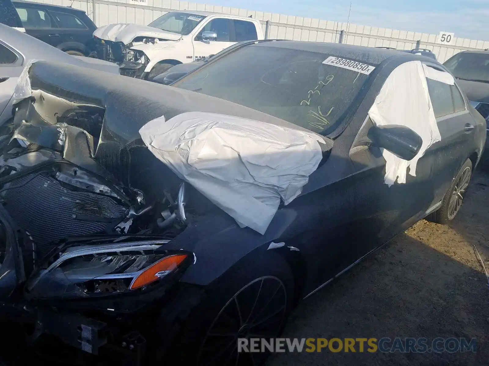 2 Photograph of a damaged car WDDWF8DB3LR546879 MERCEDES-BENZ C CLASS 2020