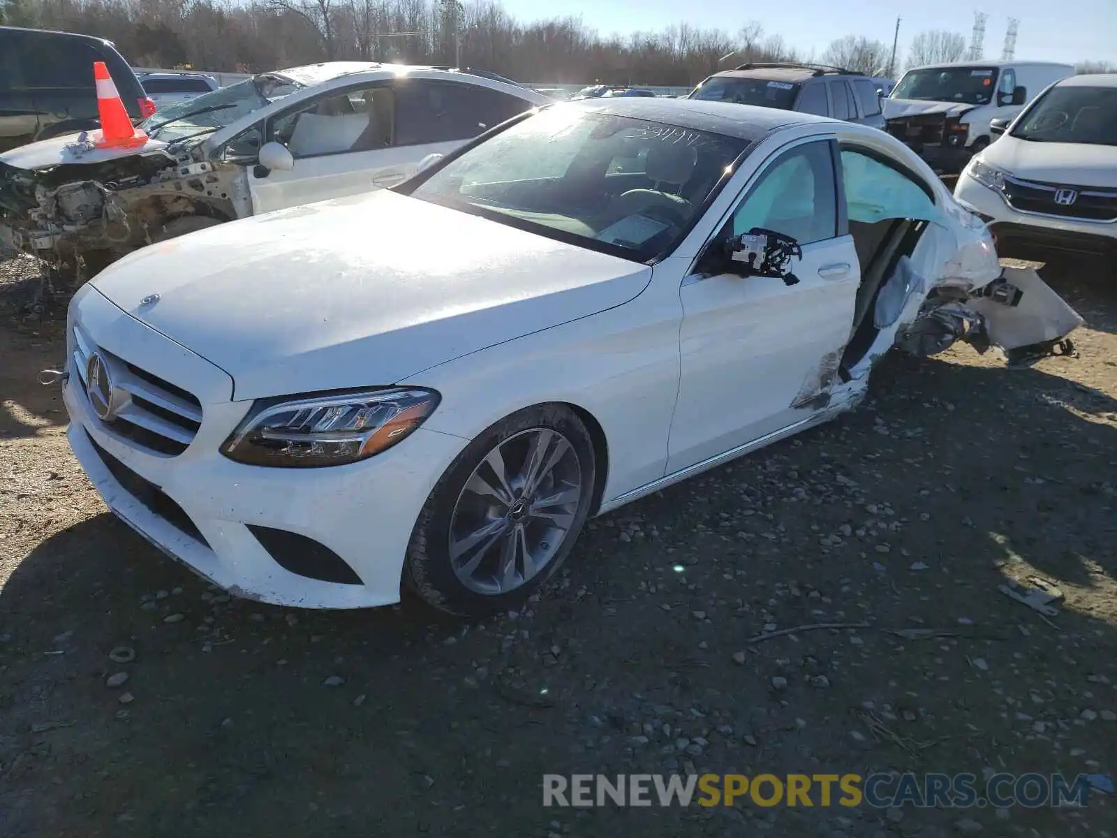 2 Photograph of a damaged car WDDWF8DB3LR558711 MERCEDES-BENZ C CLASS 2020