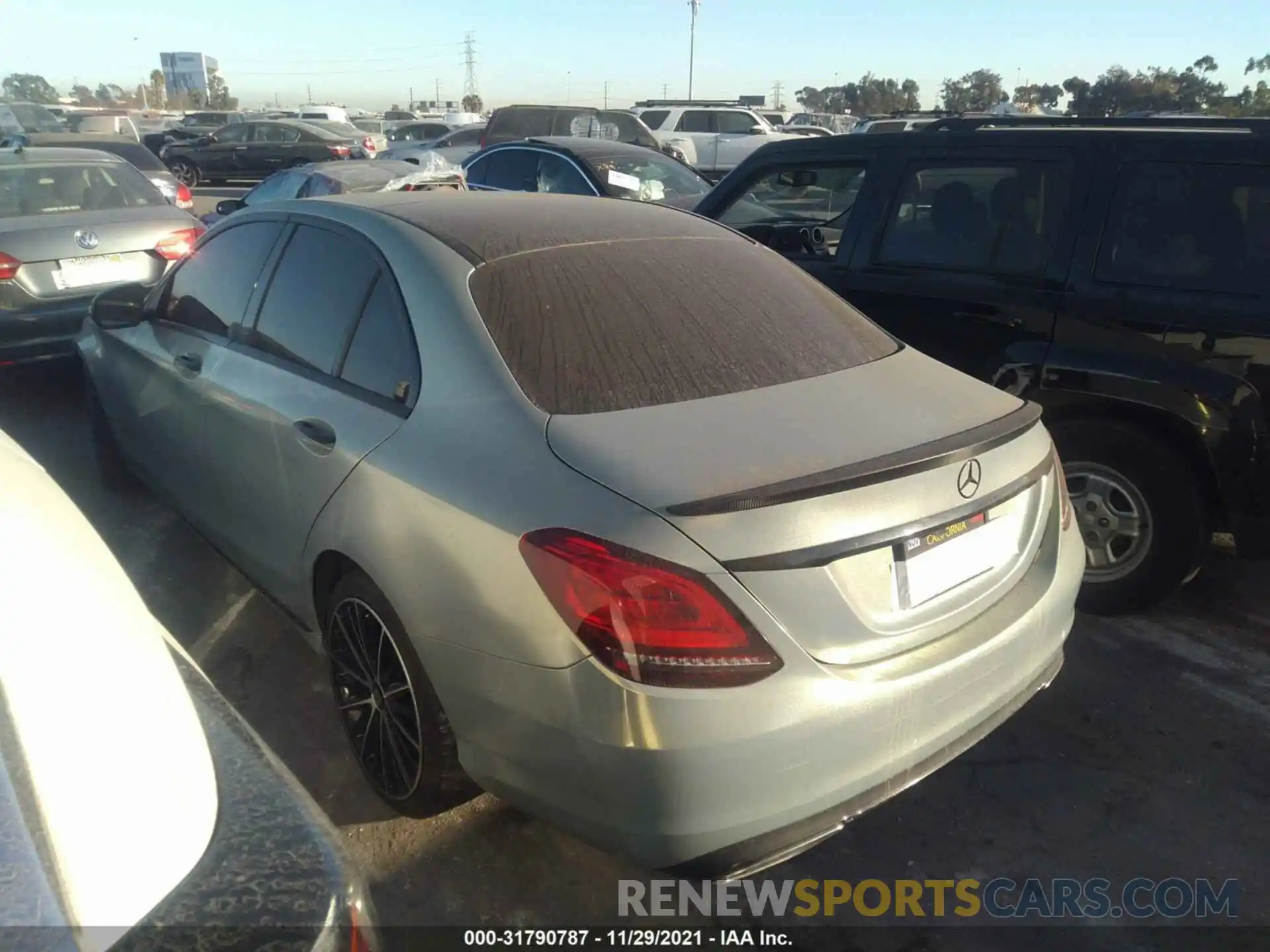 3 Photograph of a damaged car WDDWF8DB4LR525779 MERCEDES-BENZ C-CLASS 2020