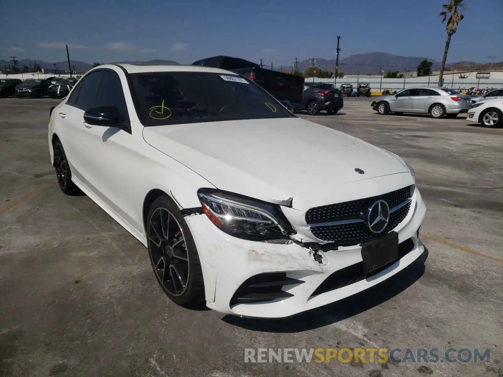 1 Photograph of a damaged car WDDWF8DB4LR545353 MERCEDES-BENZ C-CLASS 2020