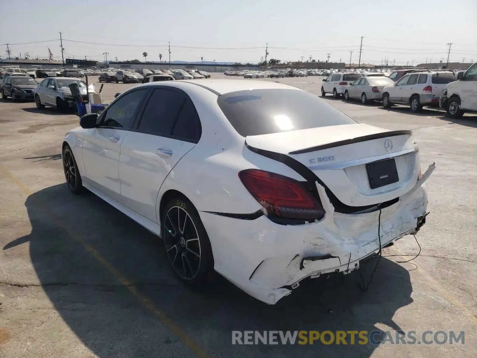 3 Photograph of a damaged car WDDWF8DB4LR545353 MERCEDES-BENZ C-CLASS 2020