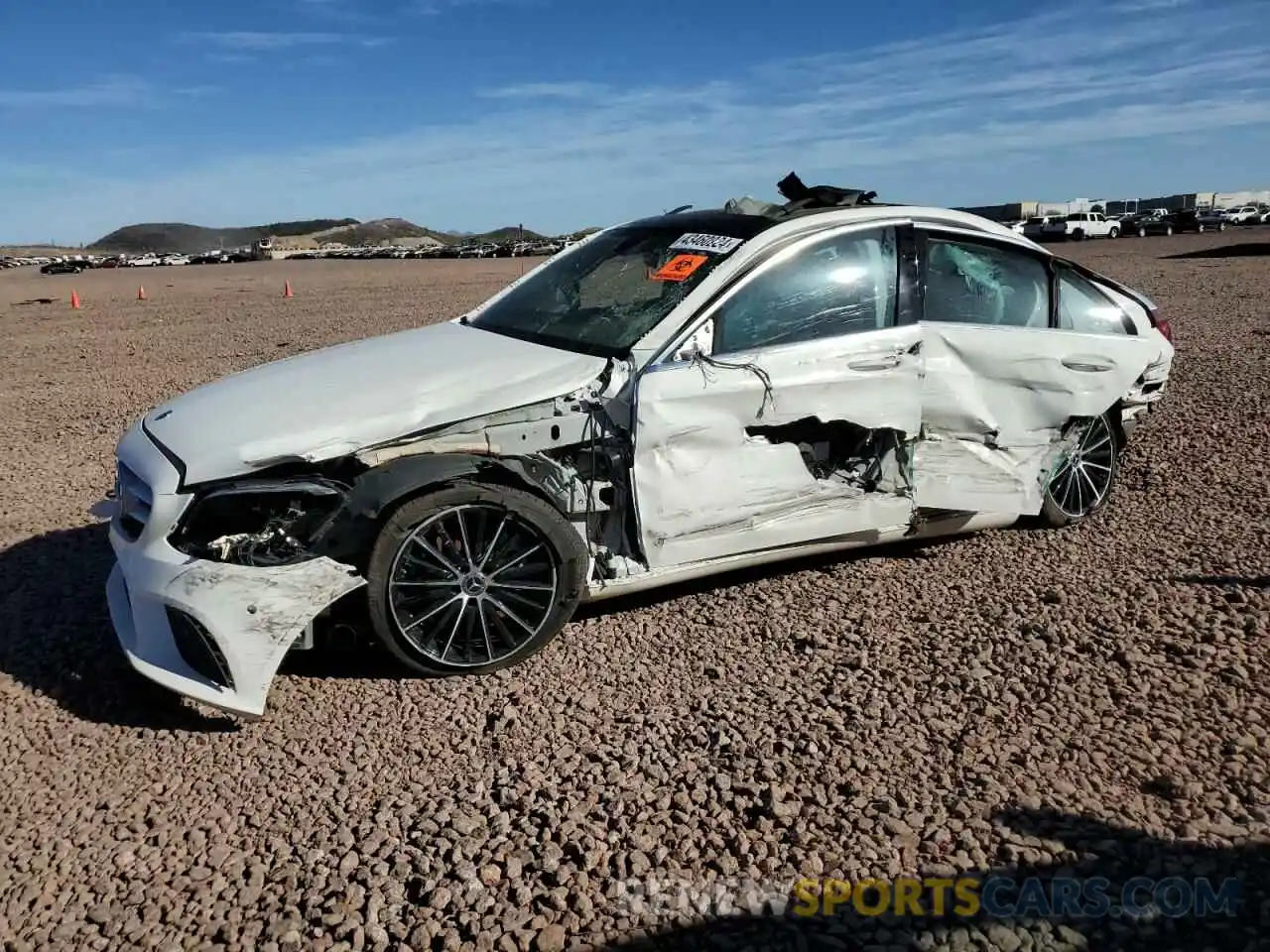 1 Photograph of a damaged car WDDWF8DB4LR557650 MERCEDES-BENZ C-CLASS 2020