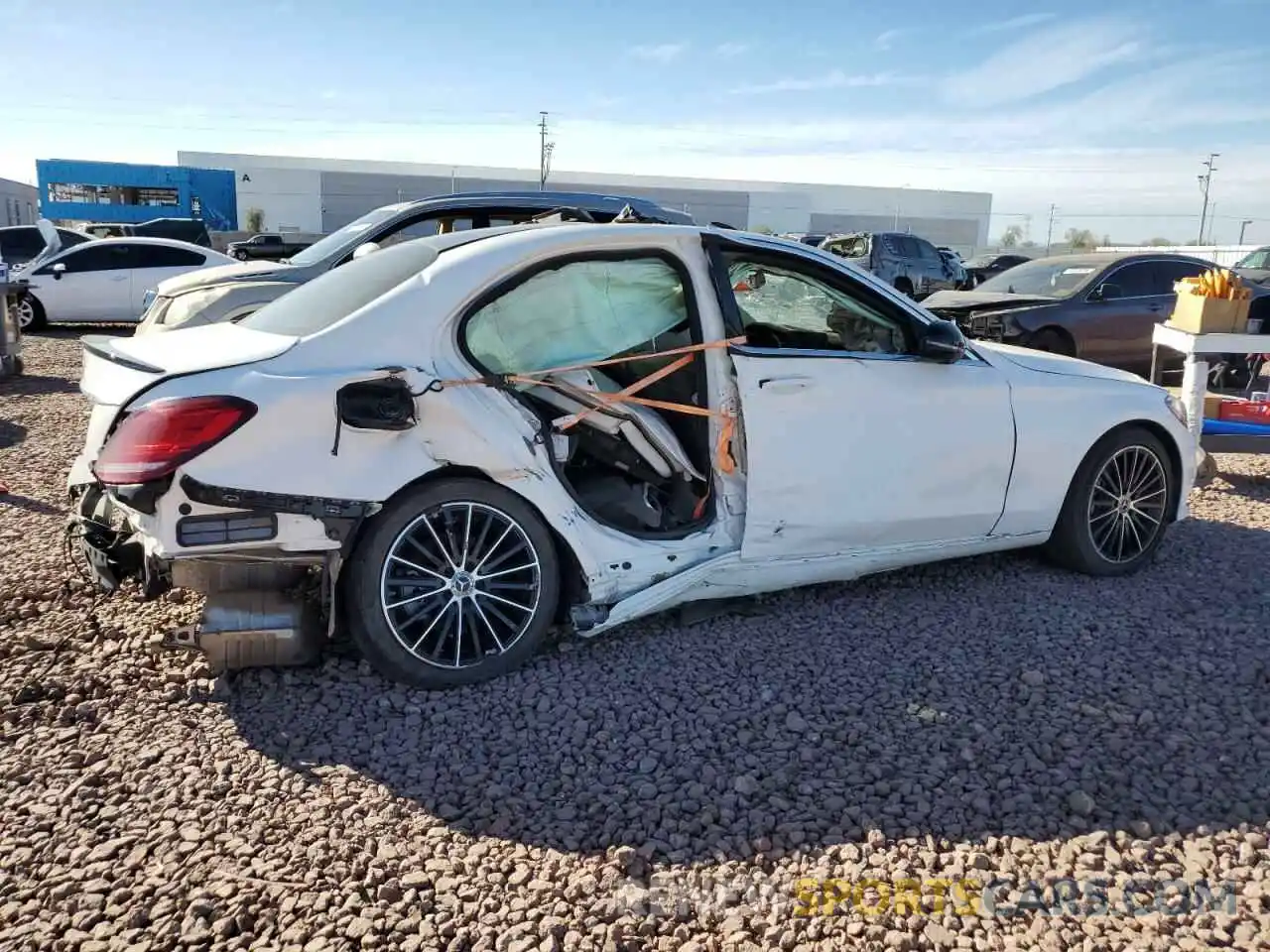 3 Photograph of a damaged car WDDWF8DB4LR557650 MERCEDES-BENZ C-CLASS 2020