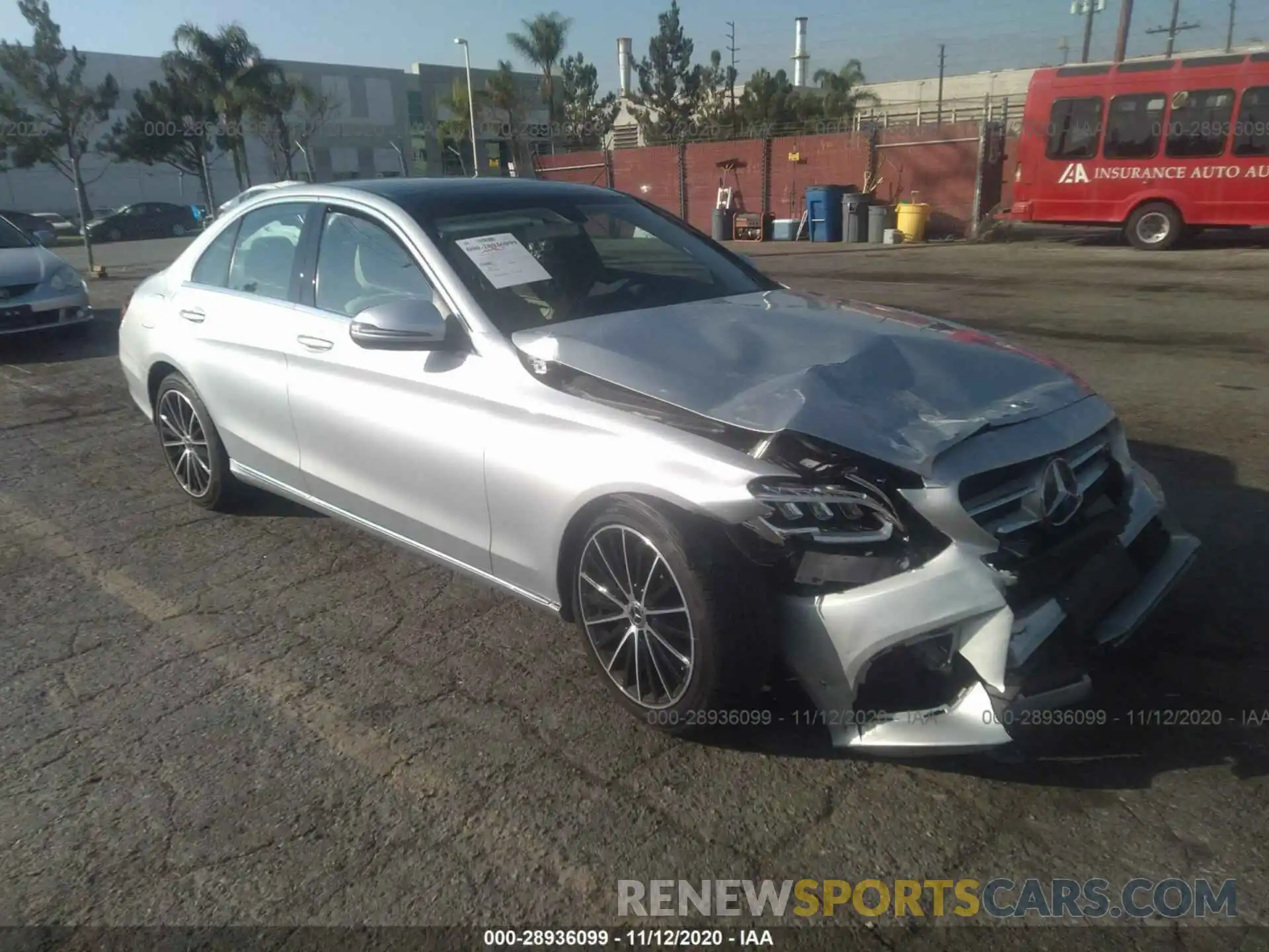 1 Photograph of a damaged car WDDWF8DB5LR525547 MERCEDES-BENZ C-CLASS 2020